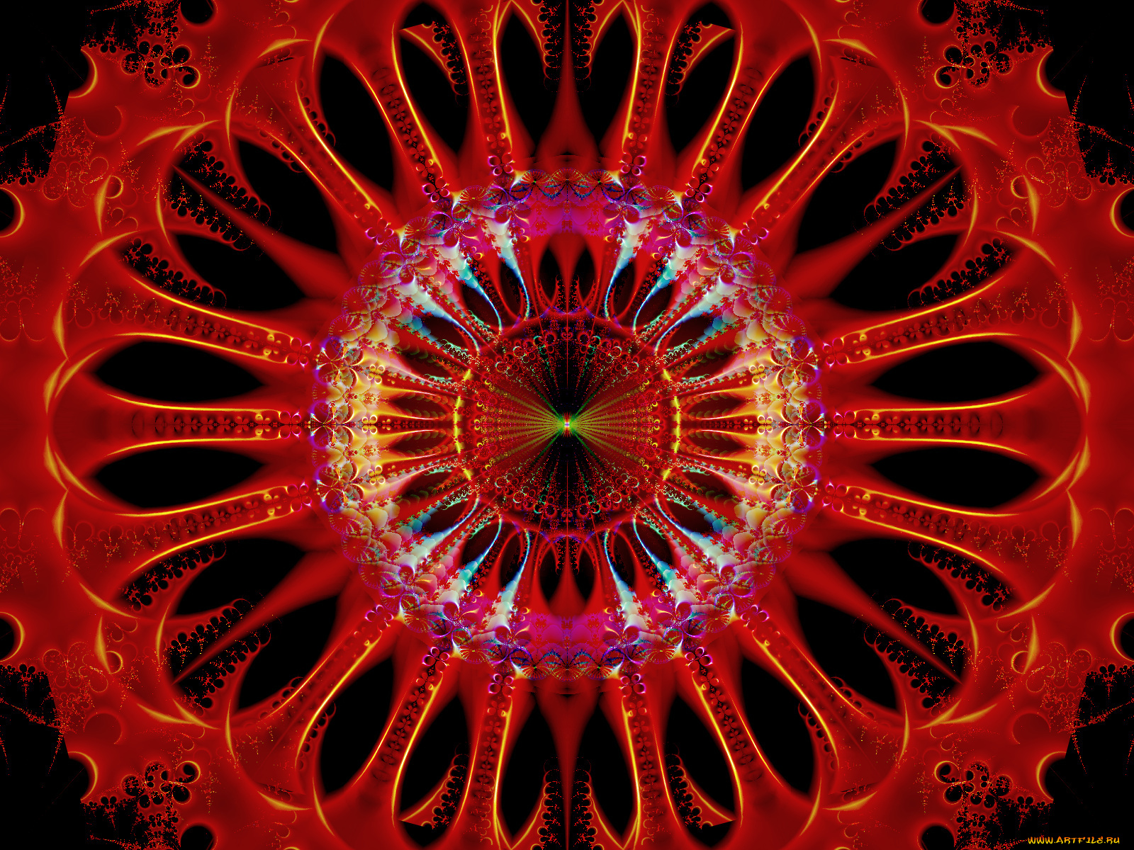 3д, графика, fractal, фракталы, фон, узор, цвета