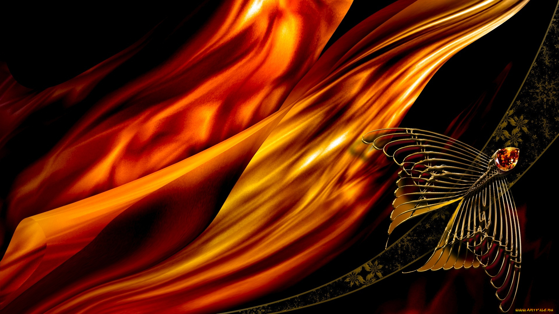 3д, графика, fractal, фракталы, узор, цвета, фон