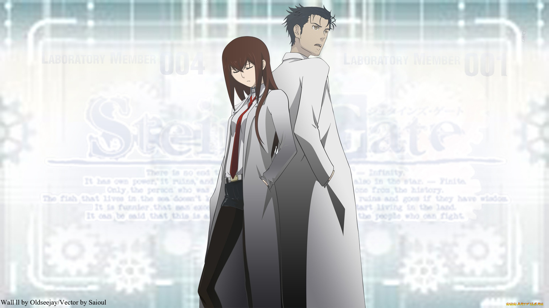 аниме, steins, gate,