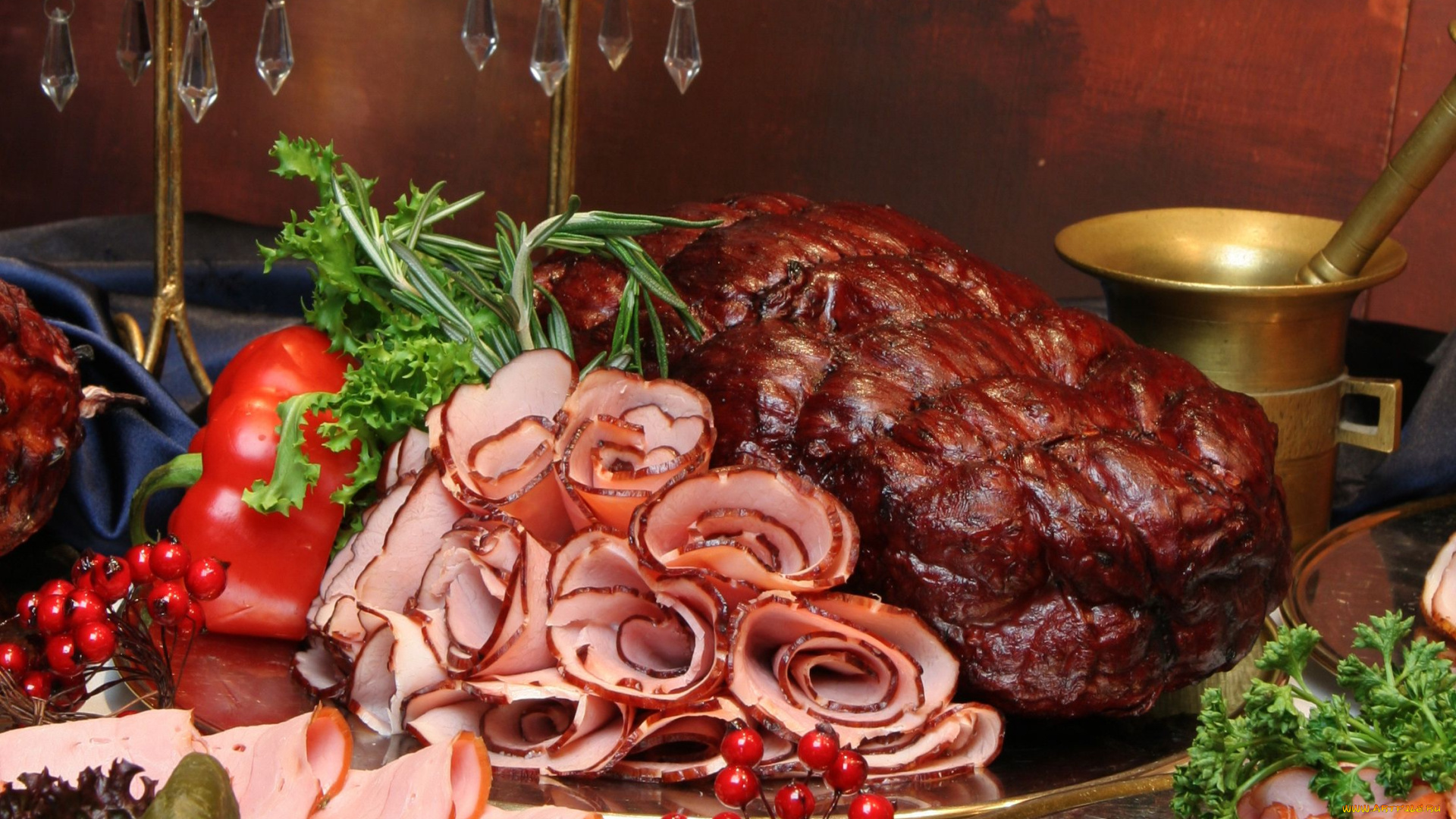 еда, мясные, блюда, нарезка, ветчина