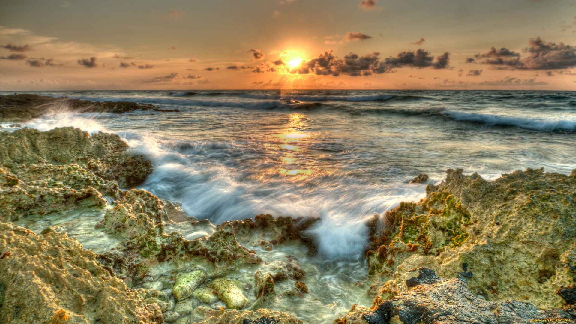 природа, моря, океаны, камни, hawaii, океан, закат, maui