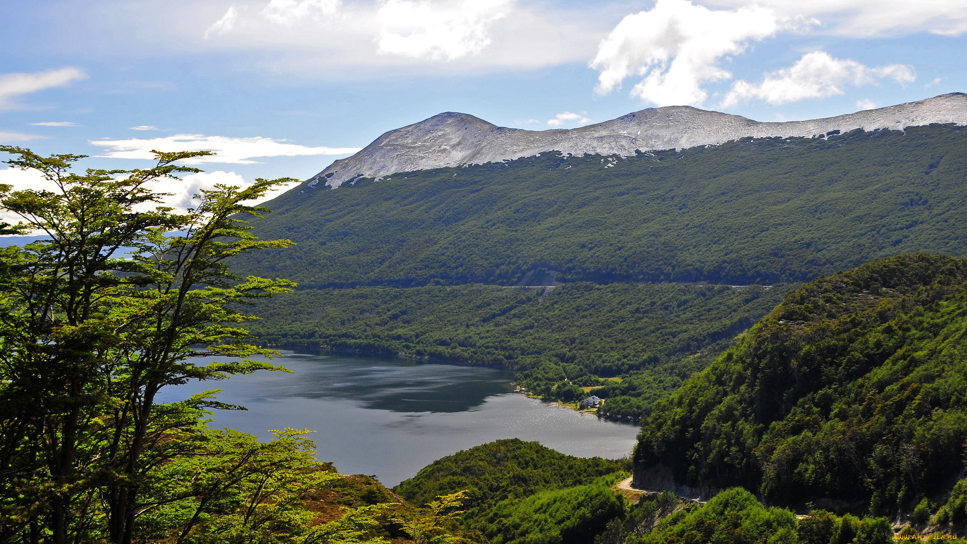 природа, реки, озера, lake, fagnano, argentina