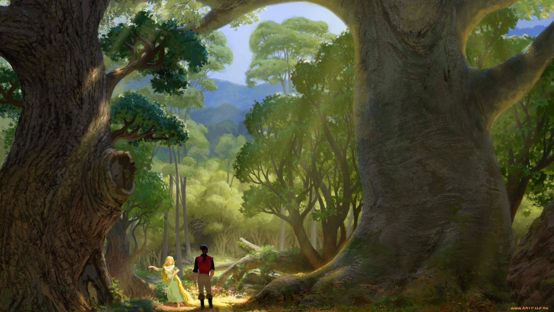 tangled, мультфильмы, рапунцель, запутанная, история