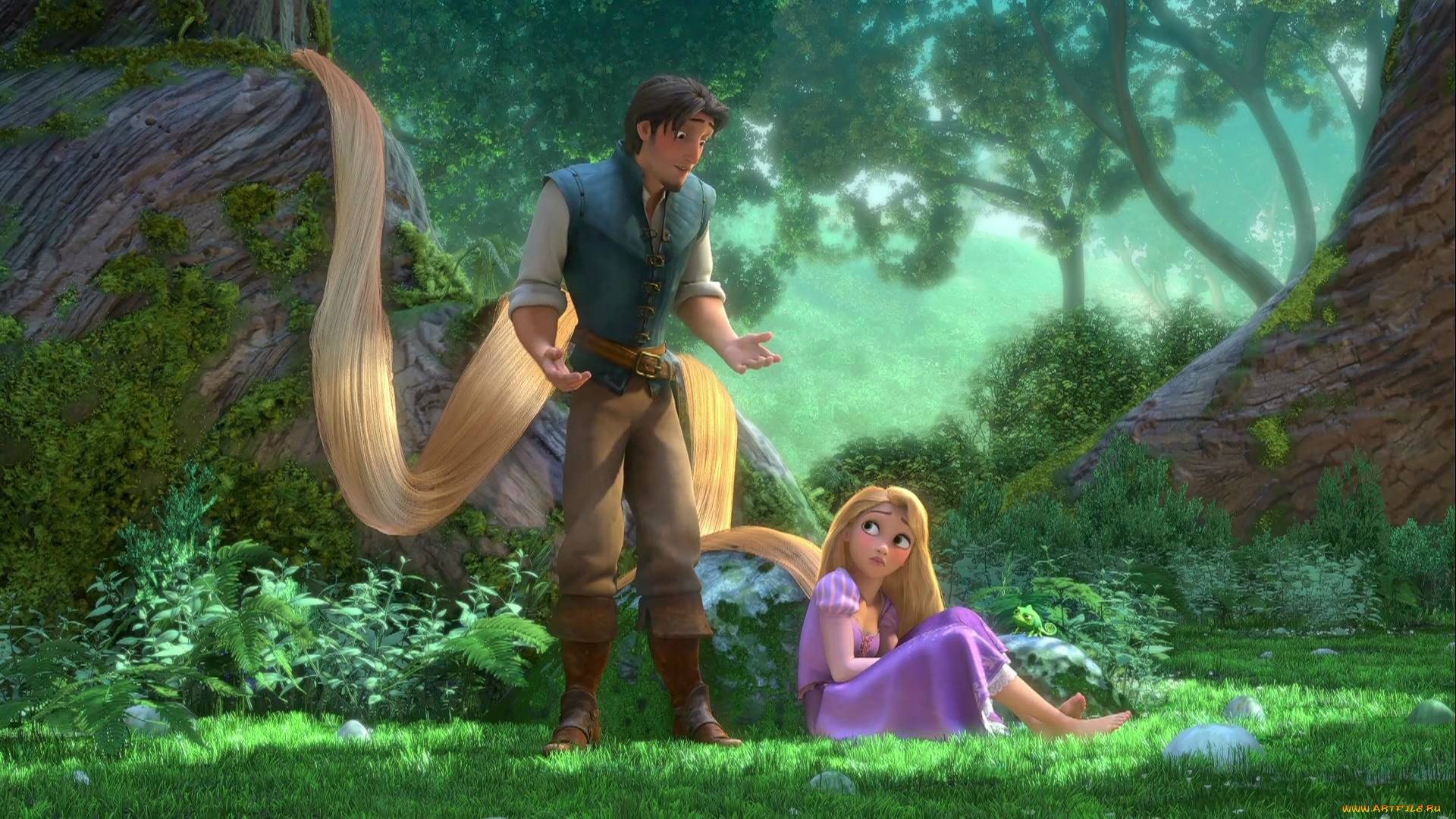 tangled, мультфильмы, рапунцель, запутанная, история