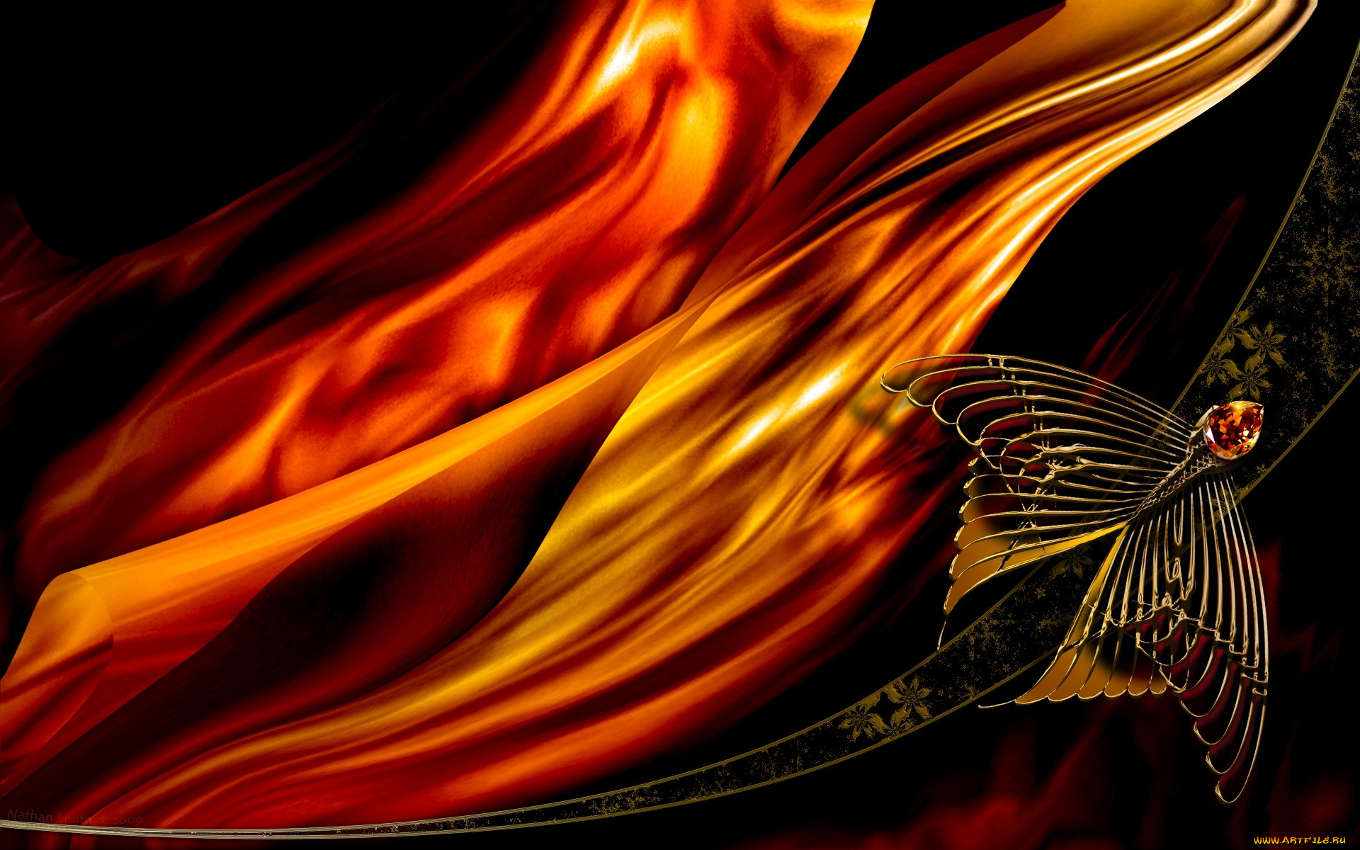 3д, графика, fractal, фракталы, узор, цвета, фон