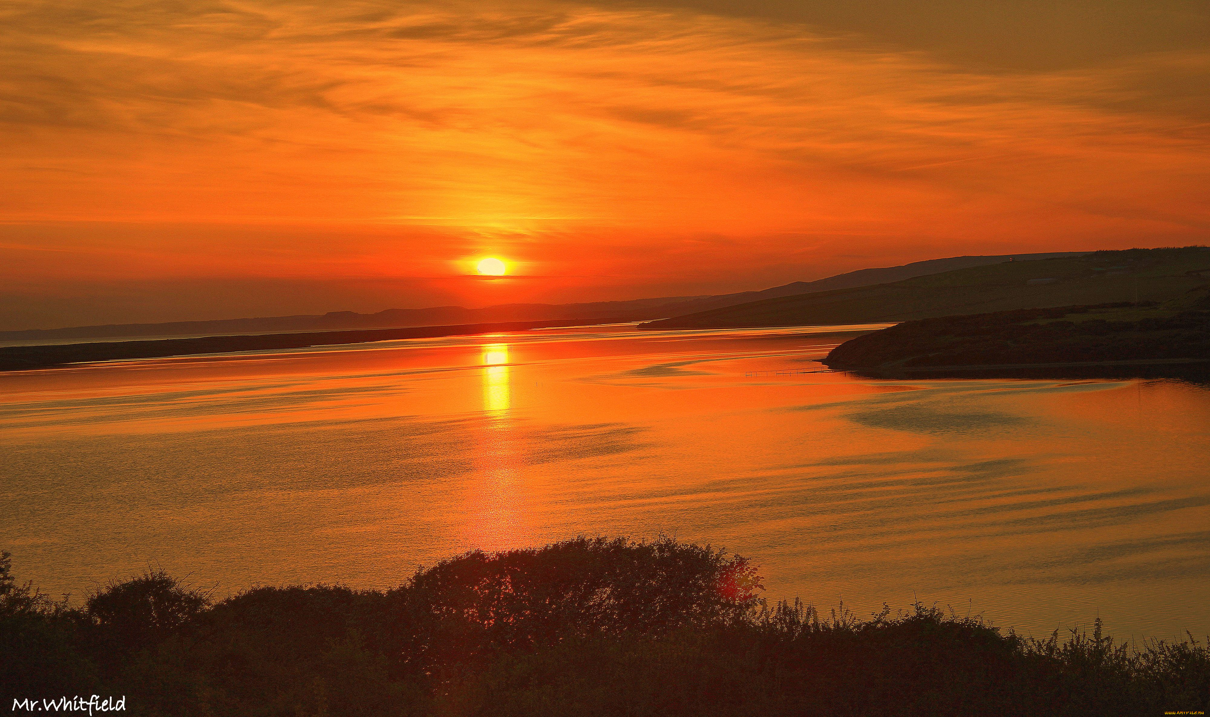 природа, восходы, закаты, озеро, закат