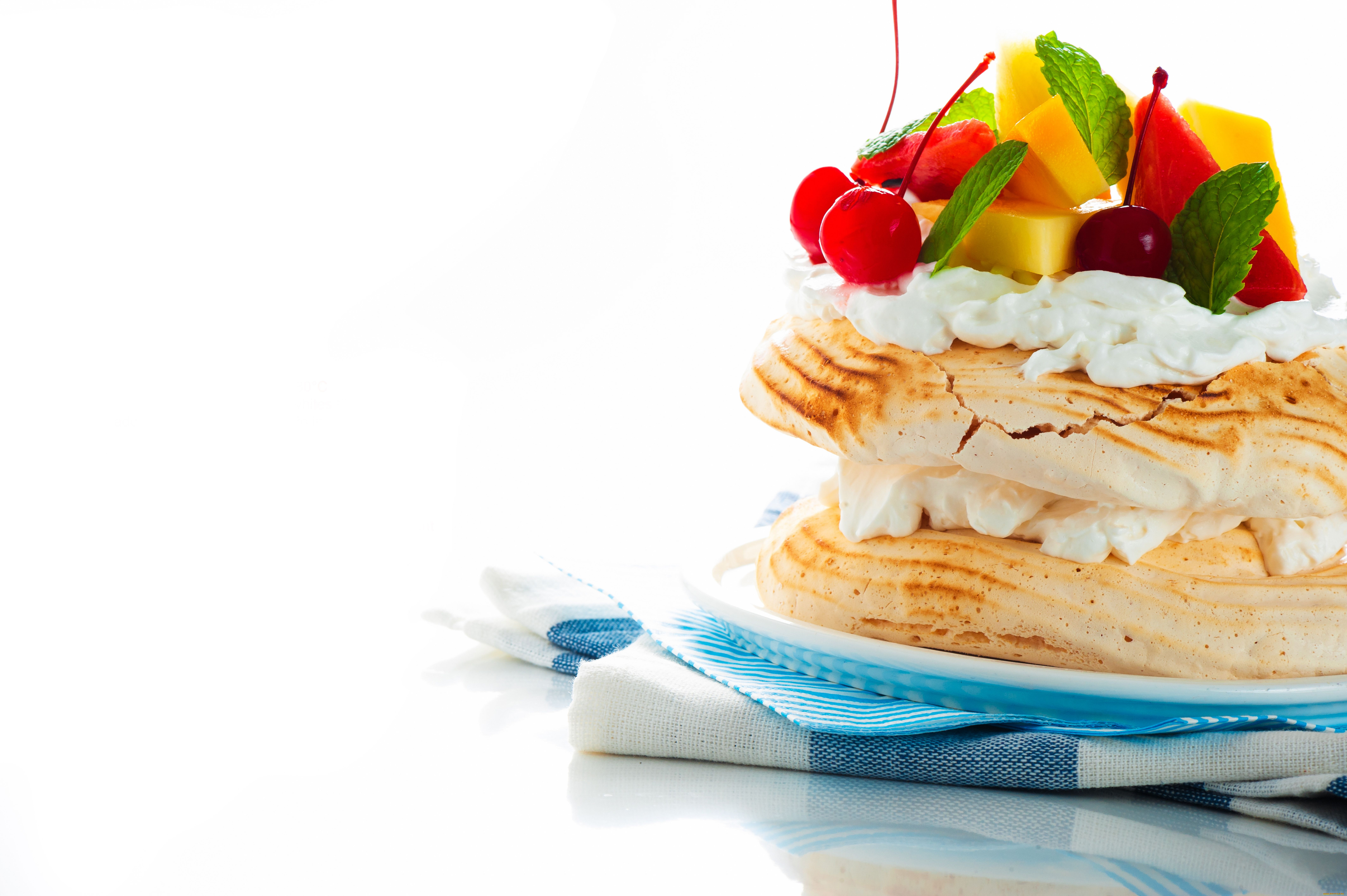 еда, пирожные, кексы, печенье, фрукты, ягоды, полотенце
