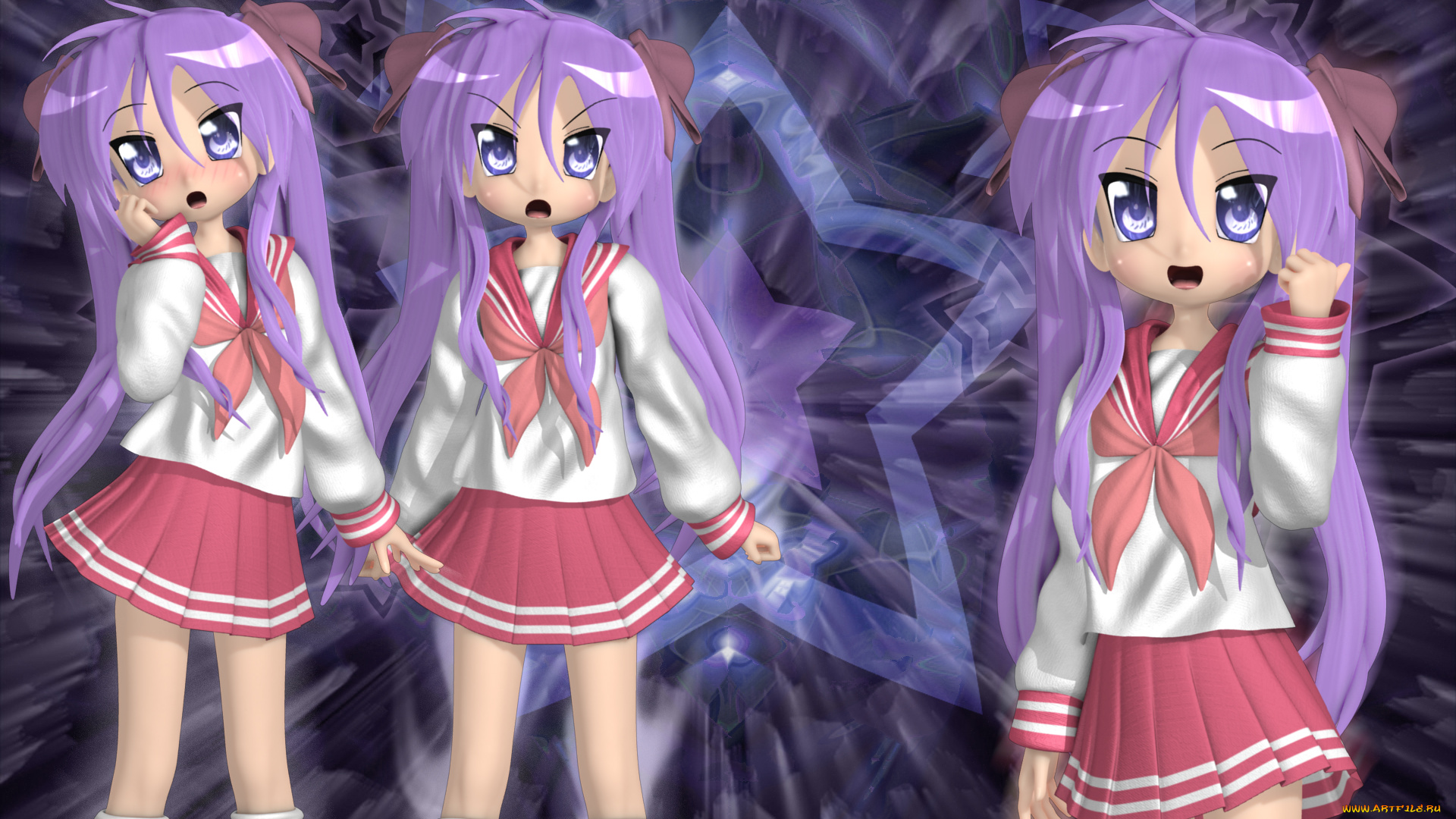 3д, графика, anime, аниме, девушки