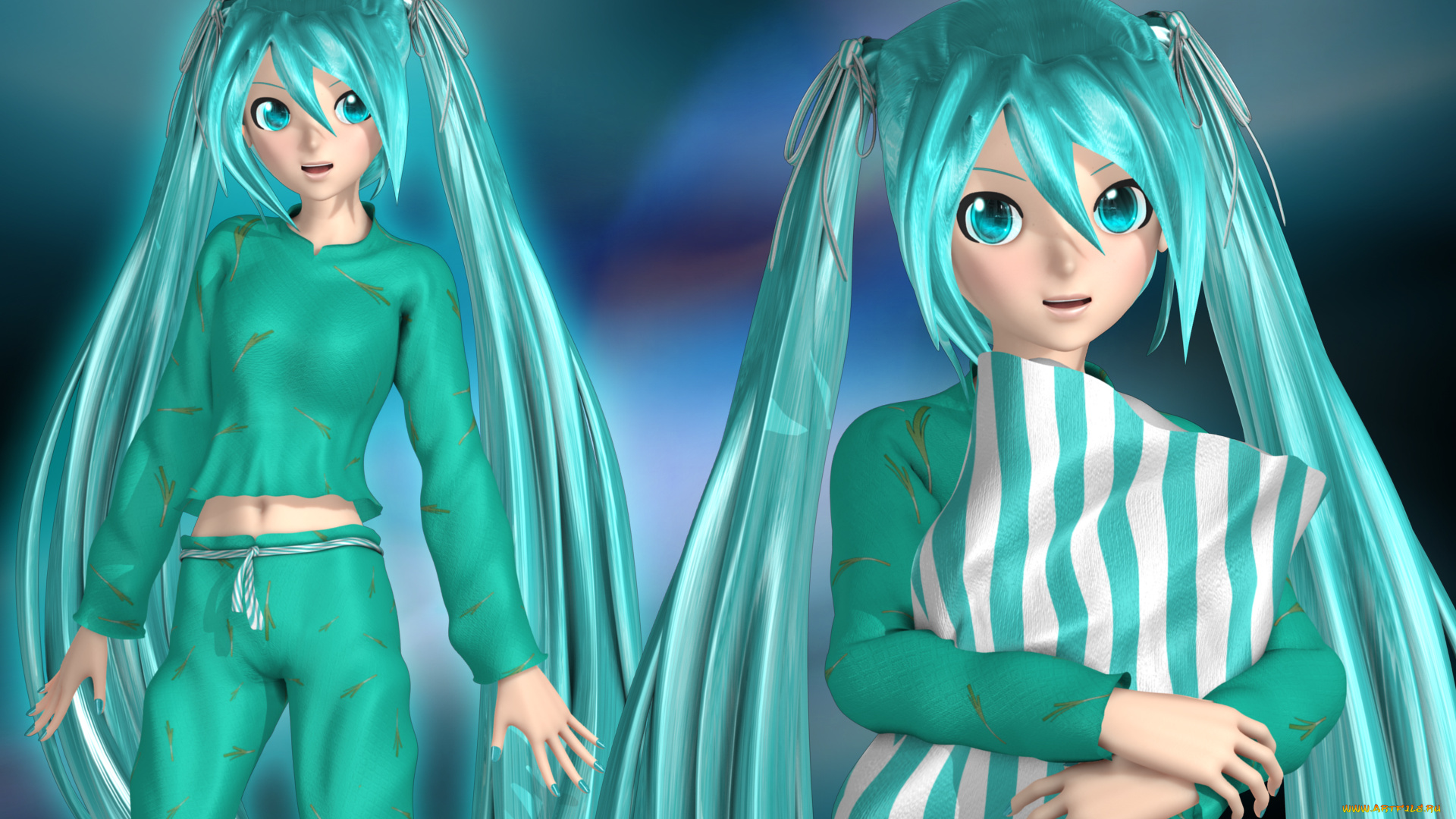 3д, графика, anime, аниме, девушки, вокалоид