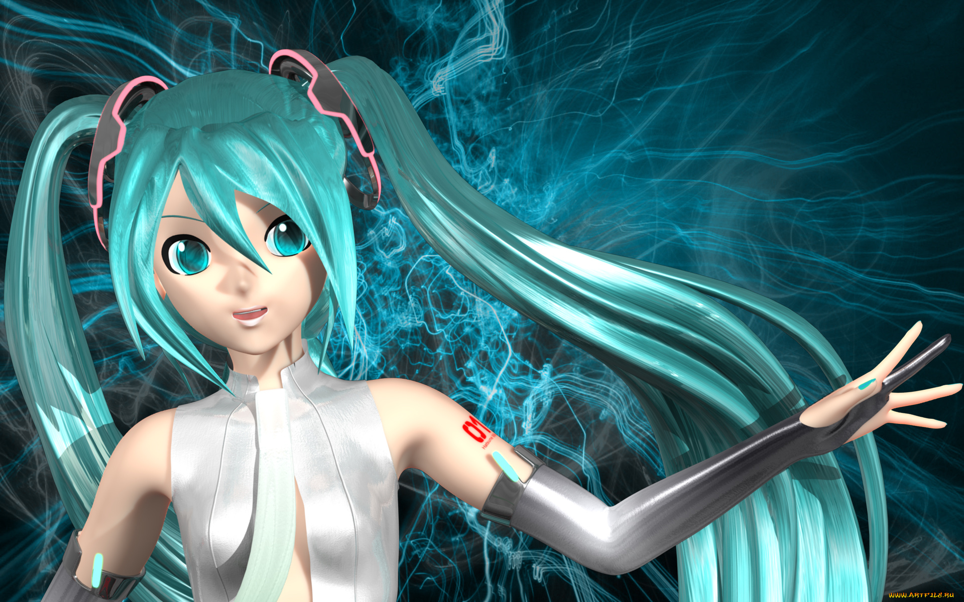 3д, графика, anime, аниме, девушка, вокалоид