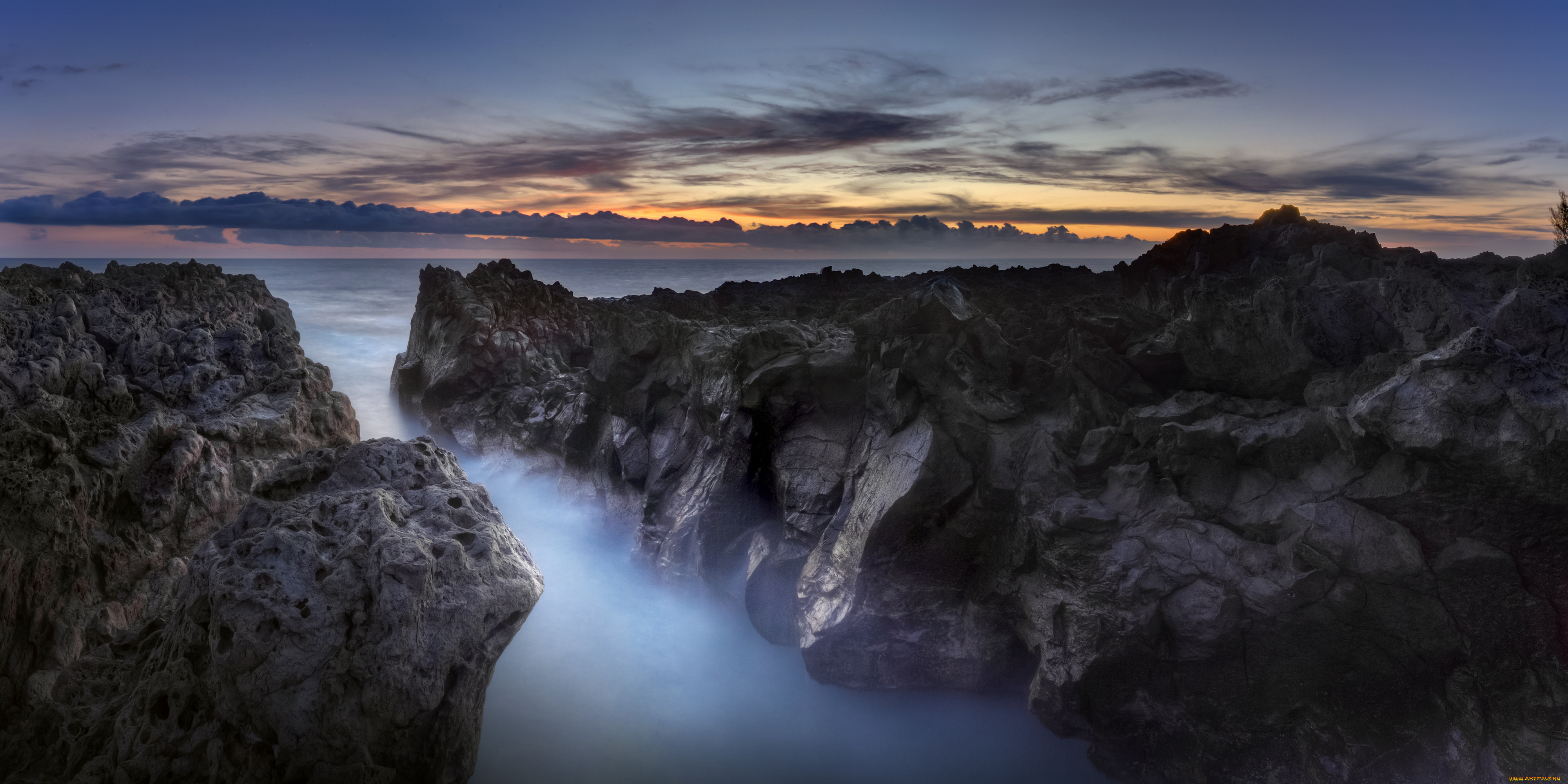 природа, горы, облака, туман, скалы