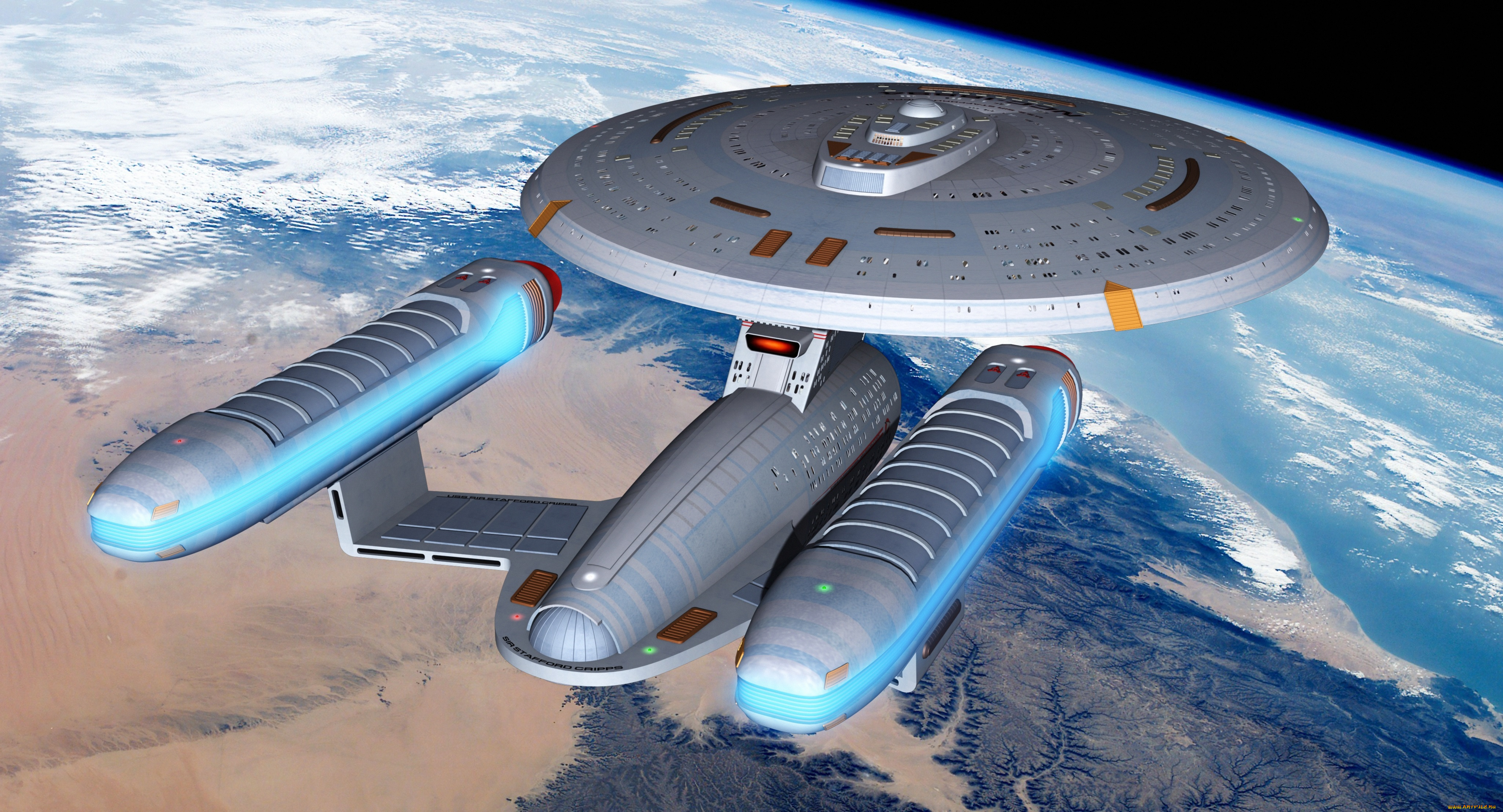 космос, арт, звездолет