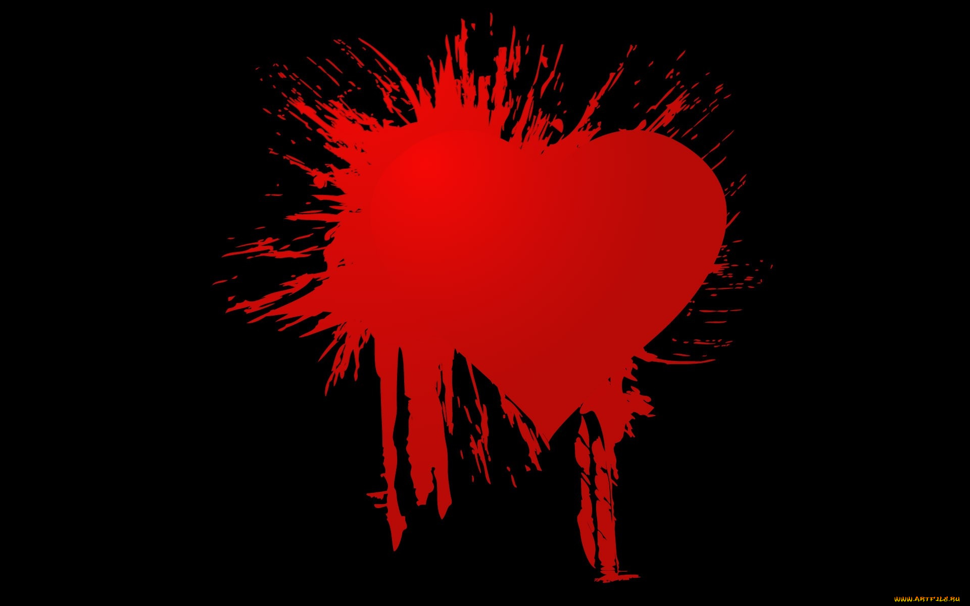 рисованные, минимализм, брызги, фон, сердечко