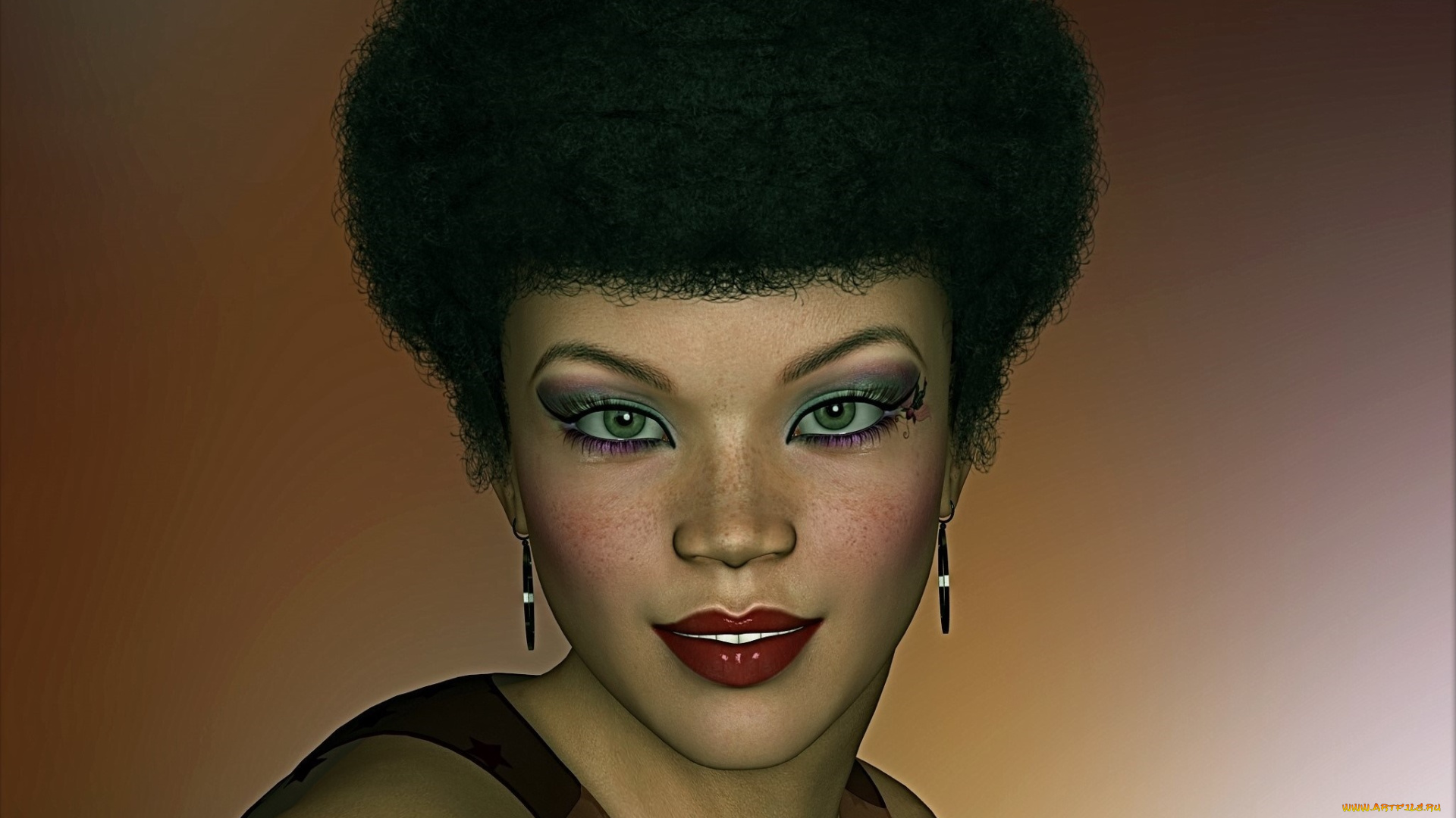 3д, графика, портрет, , portraits, фон, взгляд, девушка