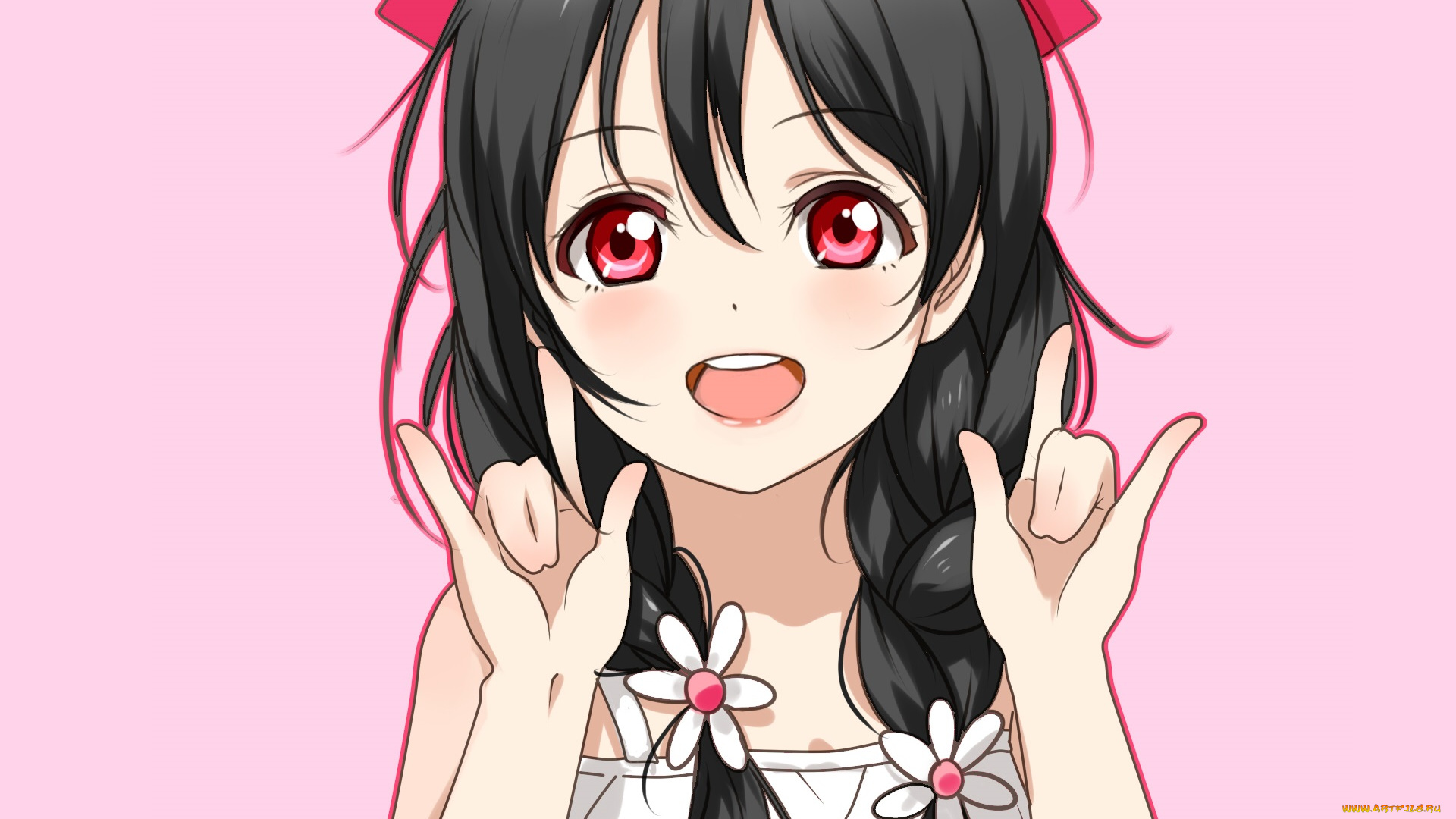 аниме, love, live, , school, idol, project, девочка