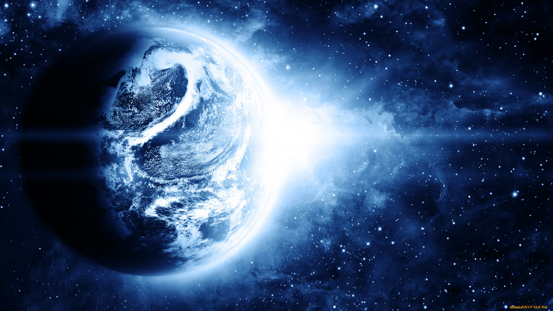 космос, арт, планета