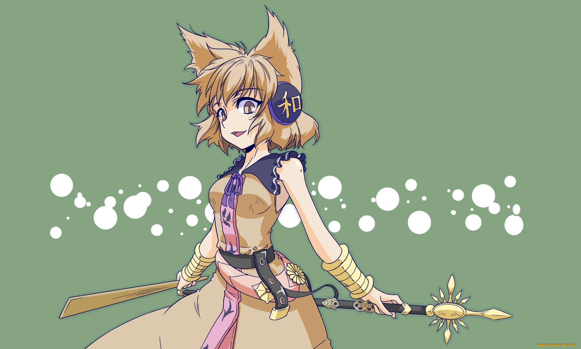 аниме, touhou, девочка