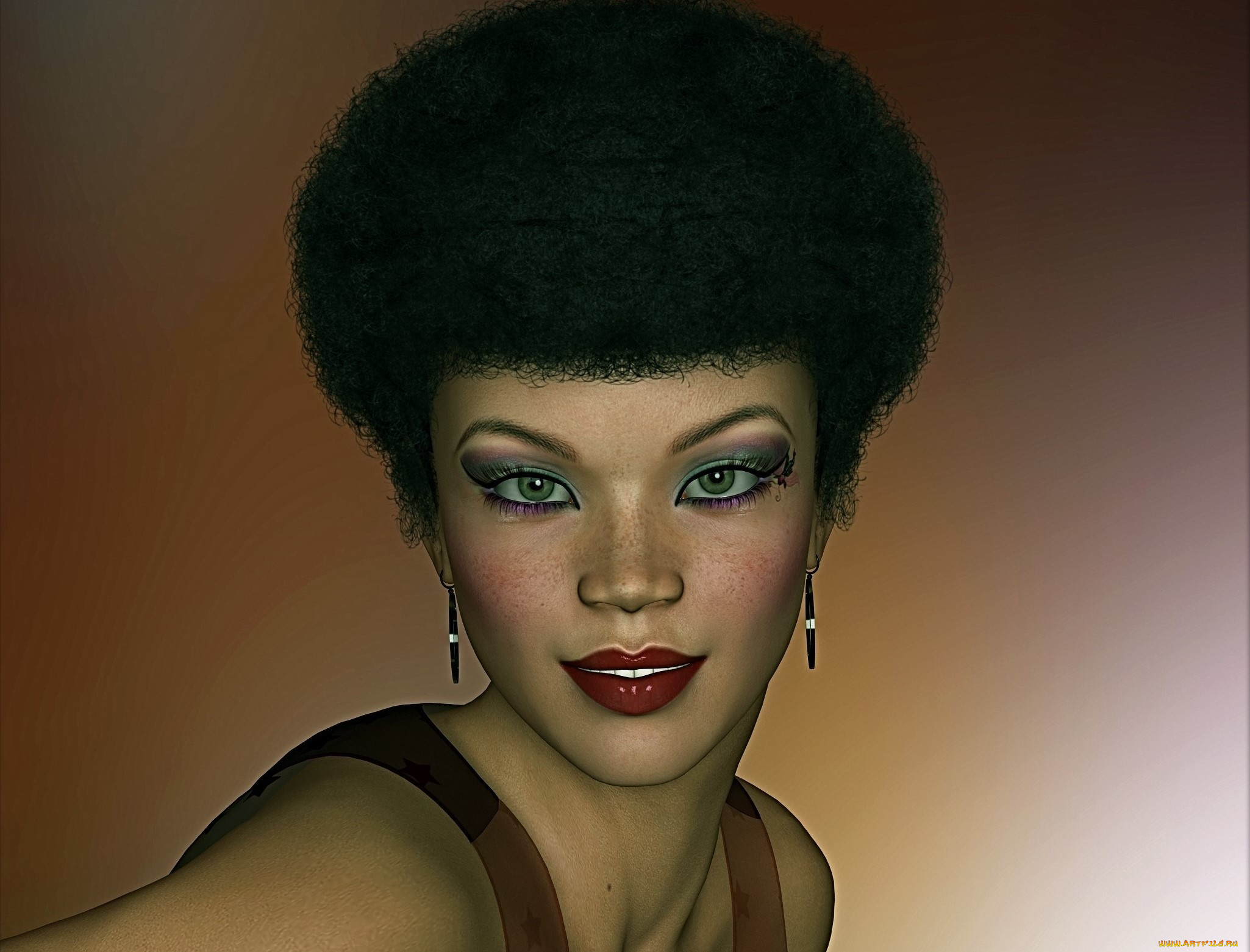 3д, графика, портрет, , portraits, фон, взгляд, девушка