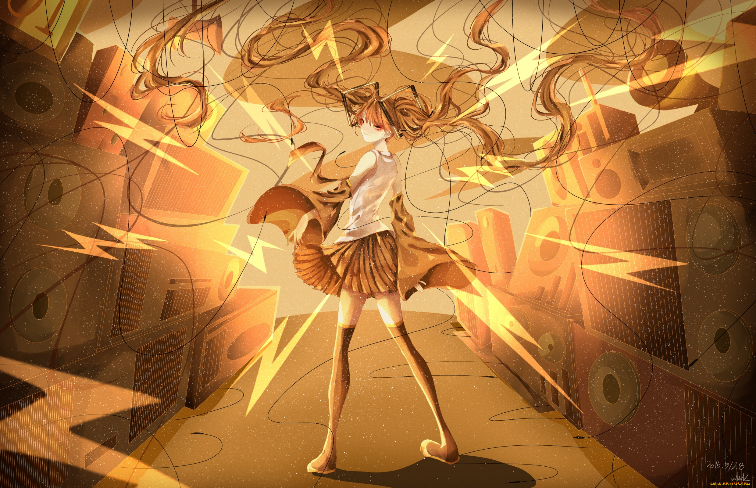 аниме, vocaloid, hatsune, miku