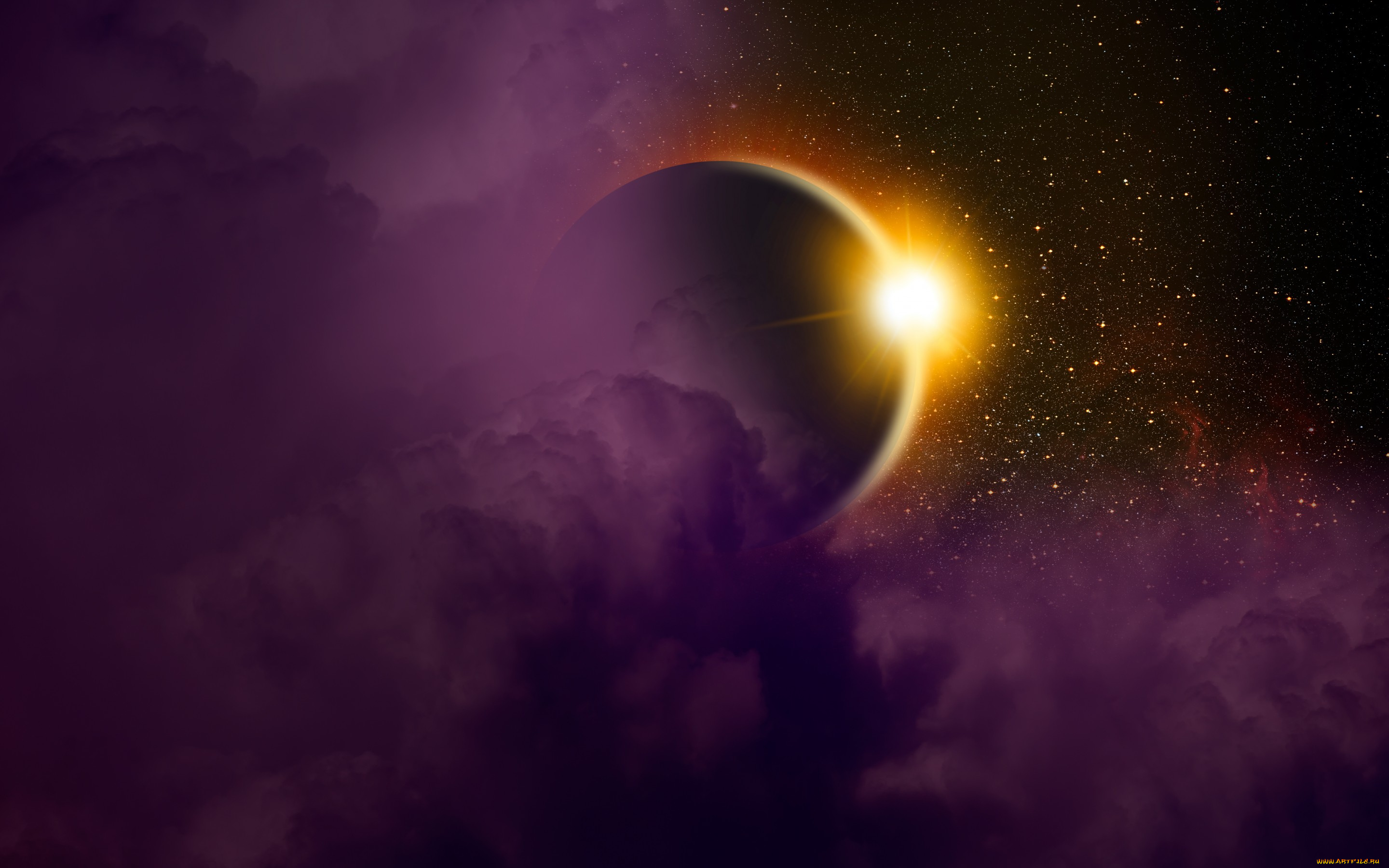 космос, арт, планета