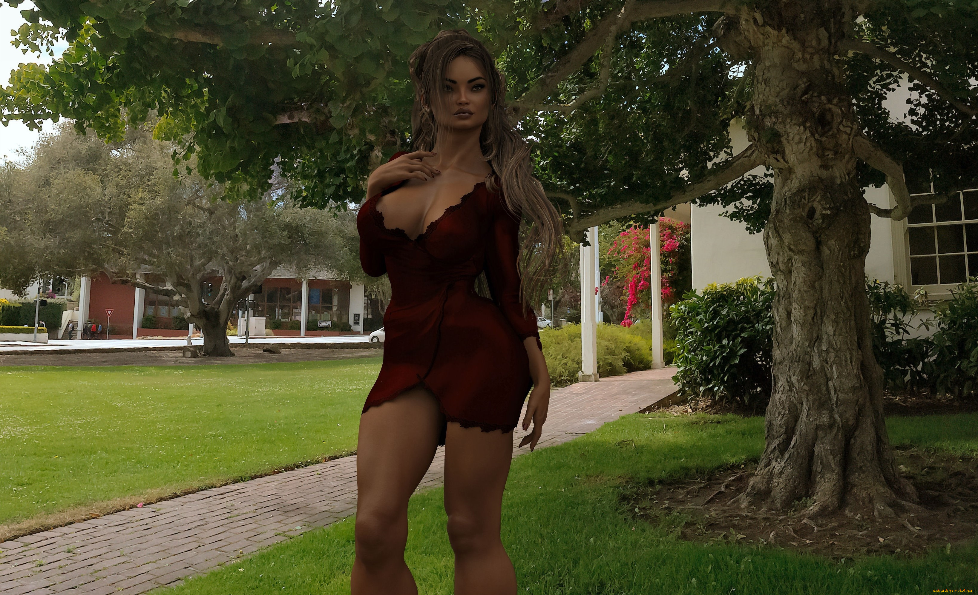 3д, графика, люди, , people, фон, взгляд, девушка