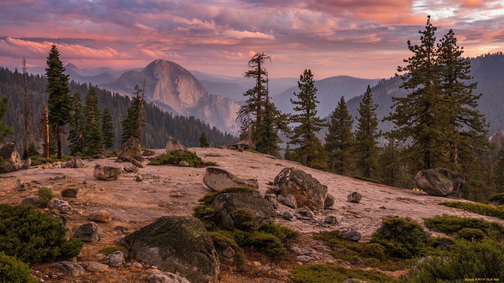 природа, горы, простор