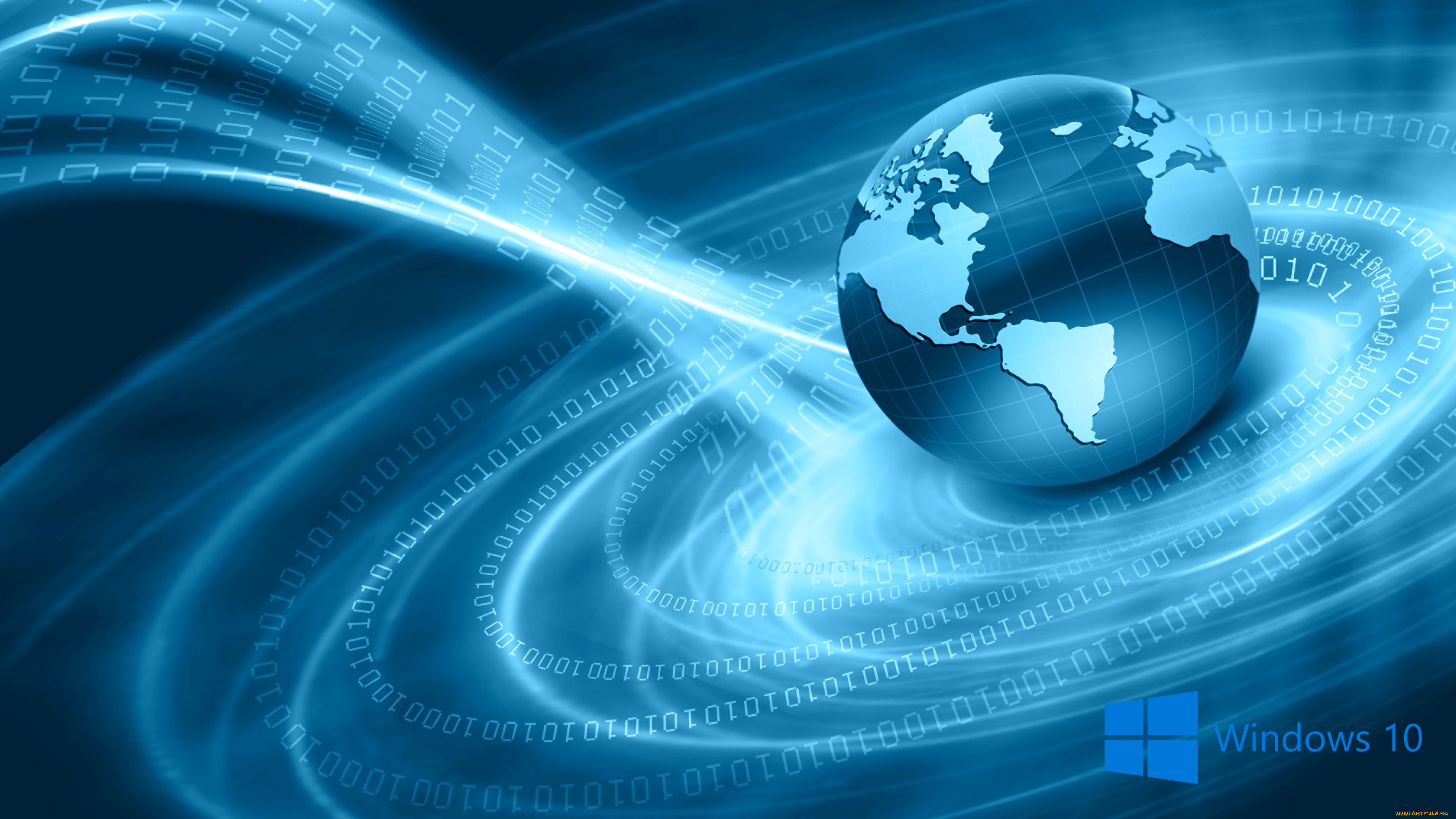 компьютеры, windows, , 10, фон, логотип