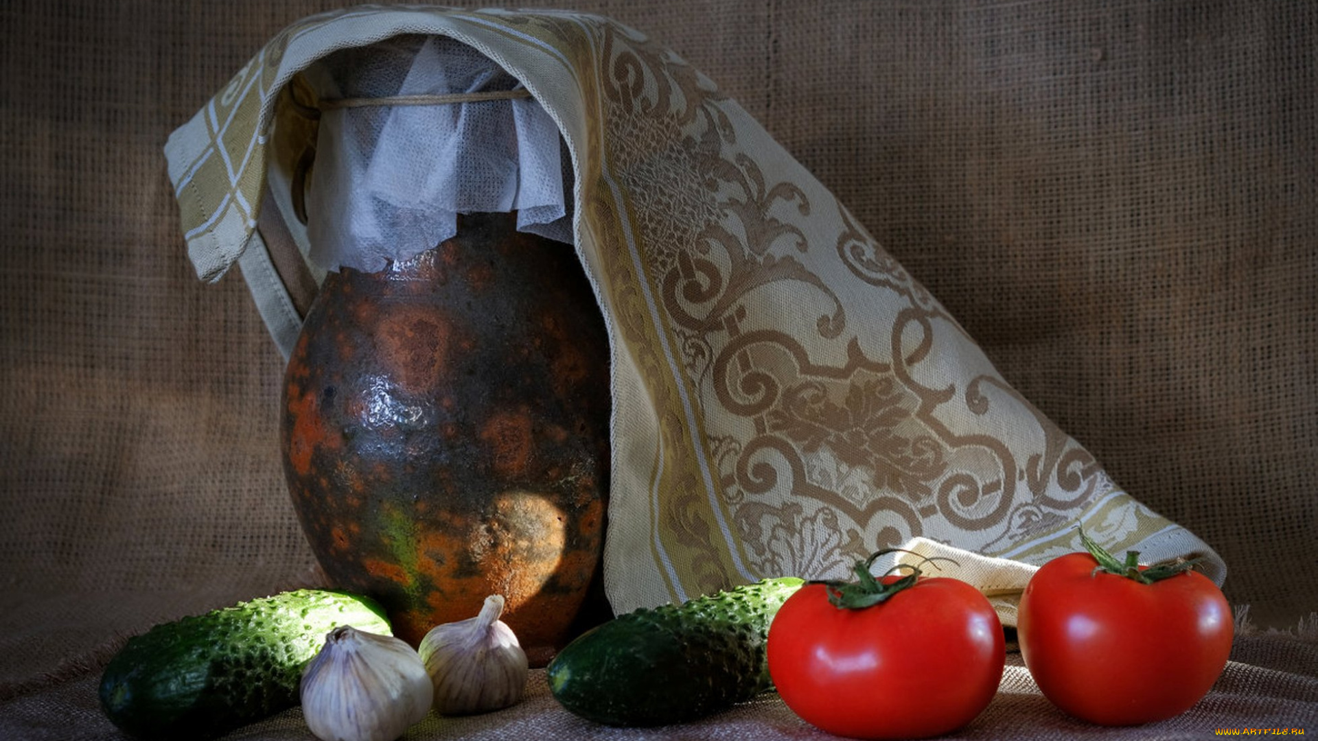 еда, овощи, натюрморт, помидоры, огурцы, томаты, чеснок