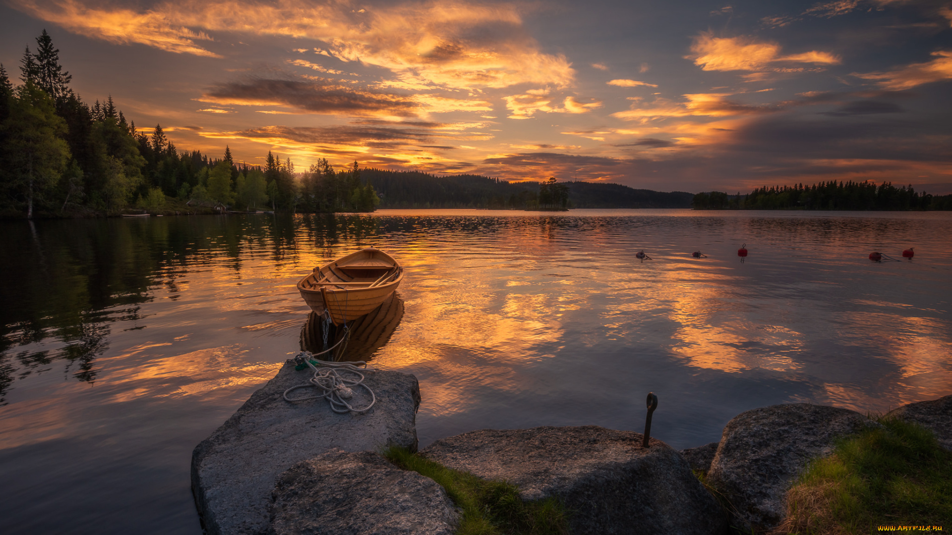 корабли, лодки, , шлюпки, лес, река