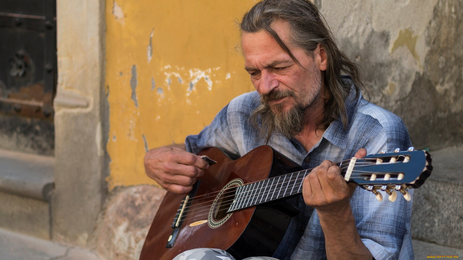 музыка, -другое, гитара, мужчина