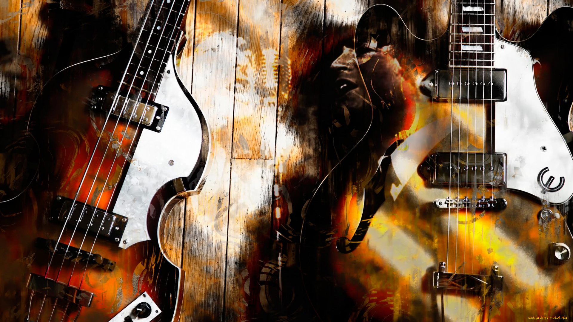 музыка, -музыкальные, инструменты, гитара