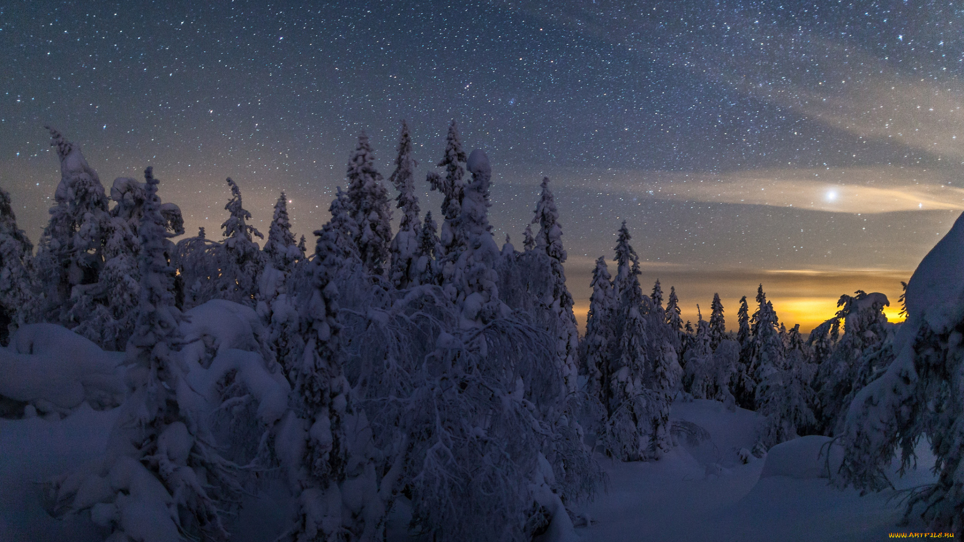 природа, зима, простор