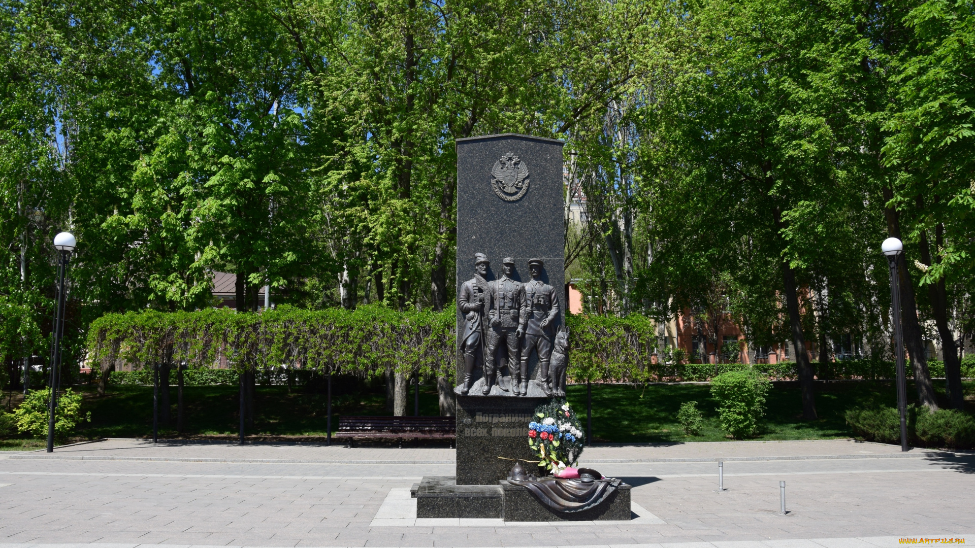 ростов, на, дону, города, -, памятники, , скульптуры, , арт-объекты, деревья, венок, фонарь