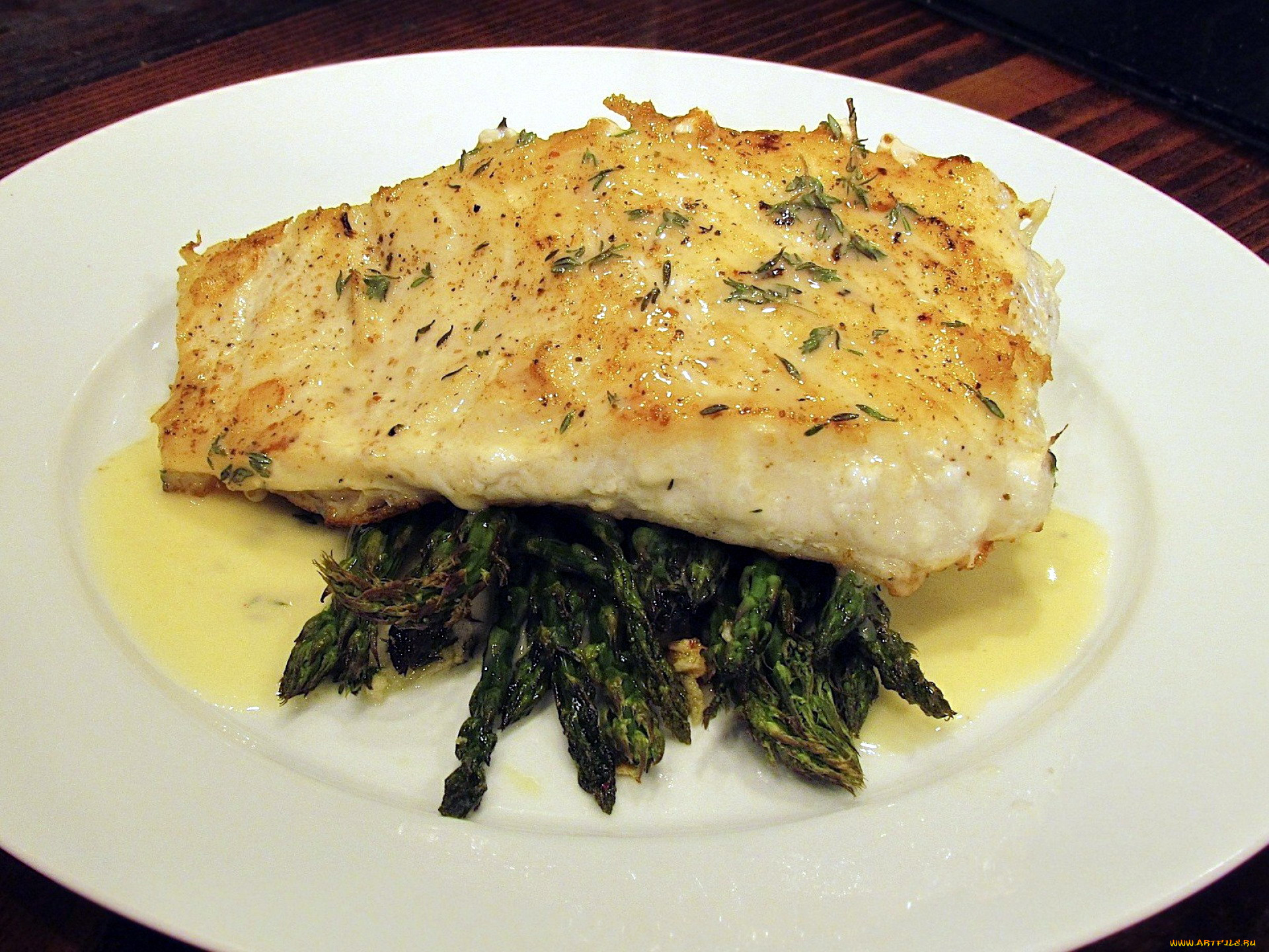 еда, рыбные, блюда, , с, морепродуктами, палтус