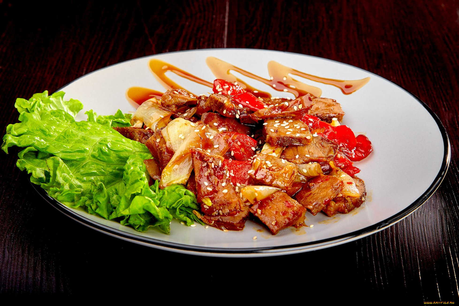 еда, мясные, блюда, мясо, зелень, вторые, блюда