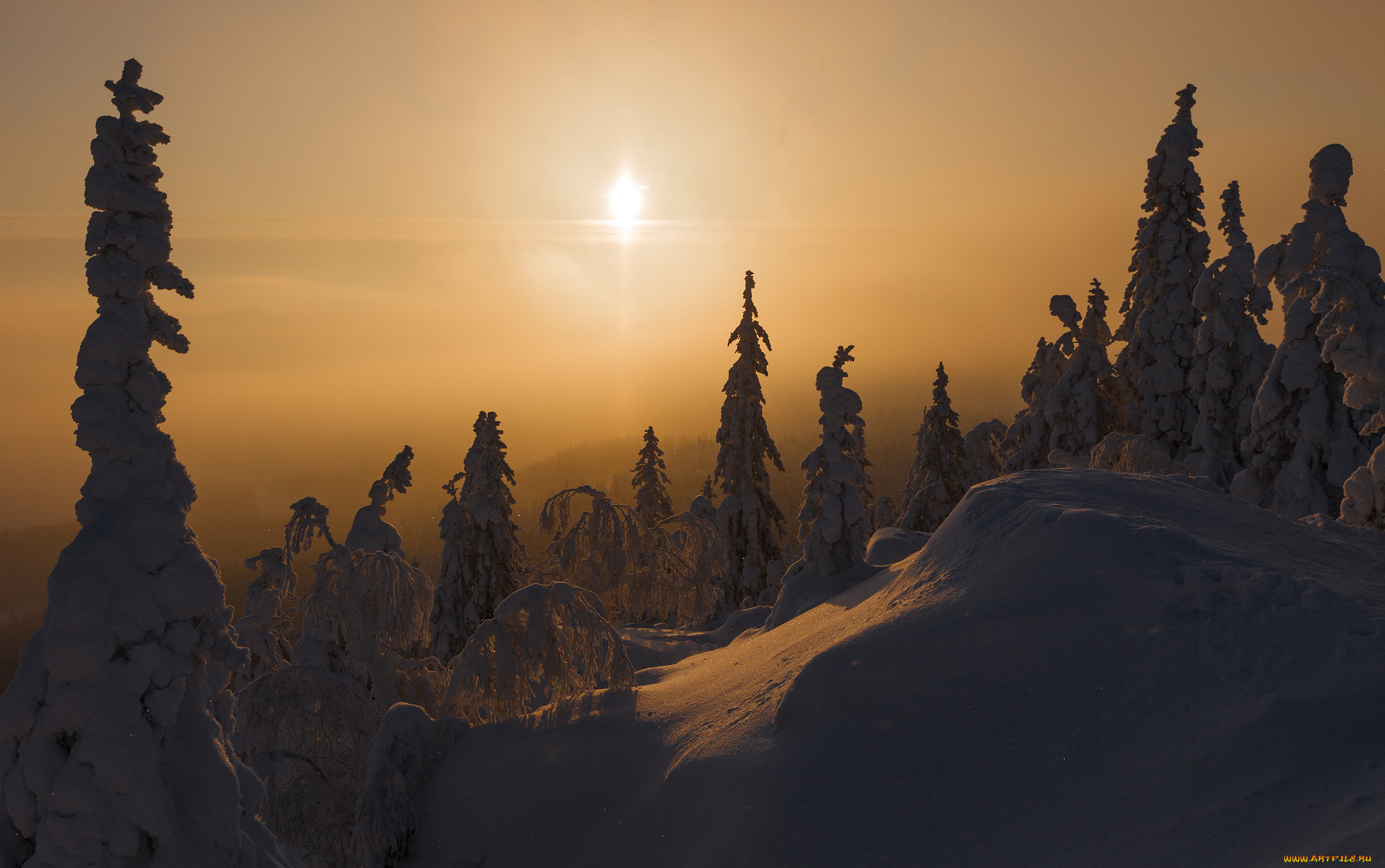 природа, зима, простор