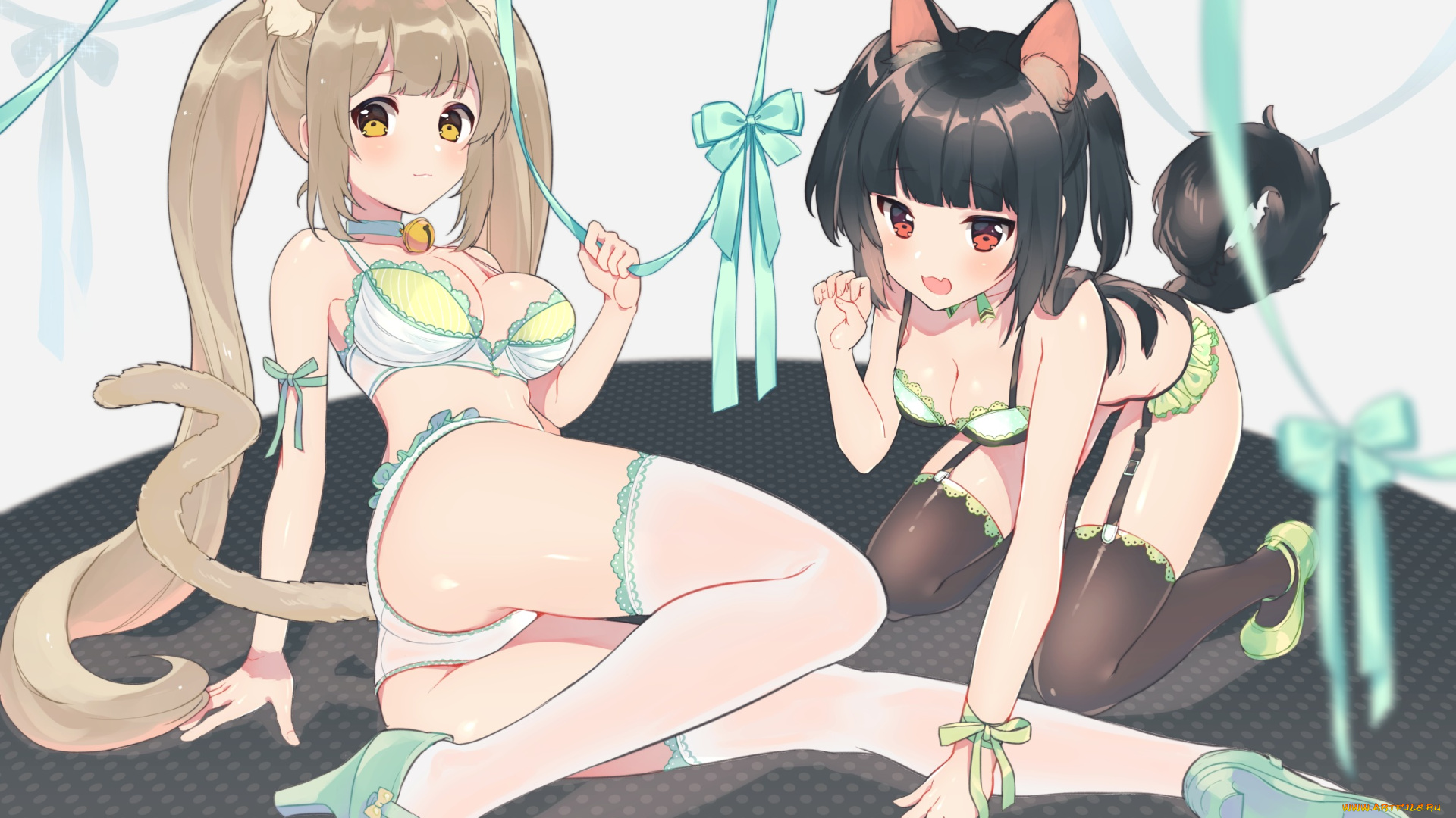 аниме, животные, , существа, девушки