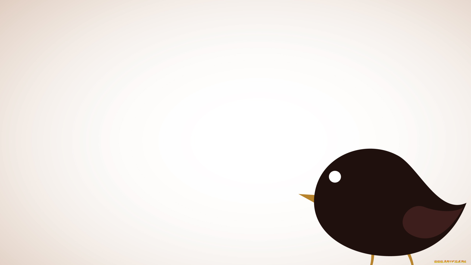 рисованное, минимализм, птичка