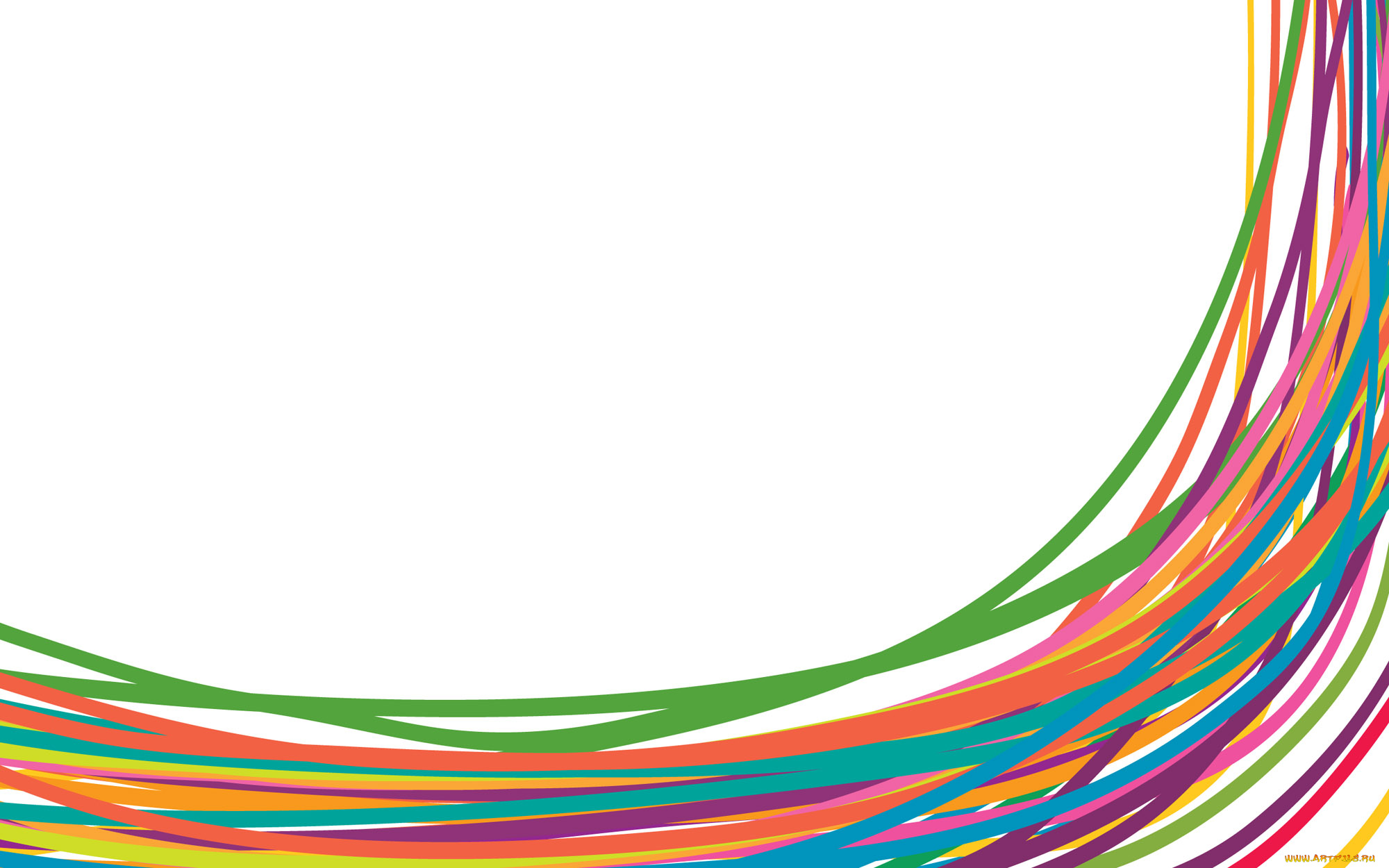 рисованное, минимализм, полосы, ленты, изгибы