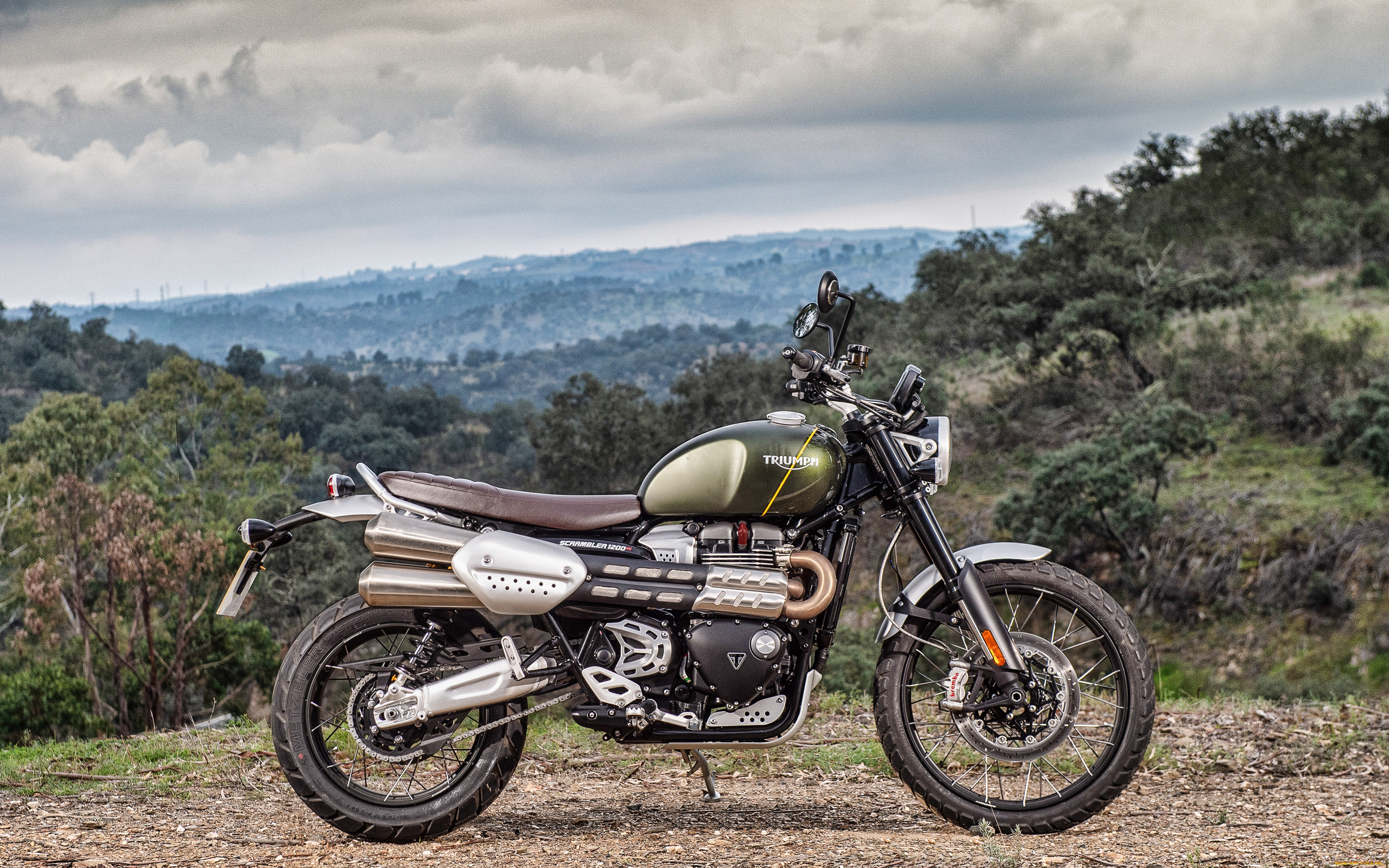 2019, triumph, scrambler, 1200, xc, мотоциклы, triumph, британские, природа