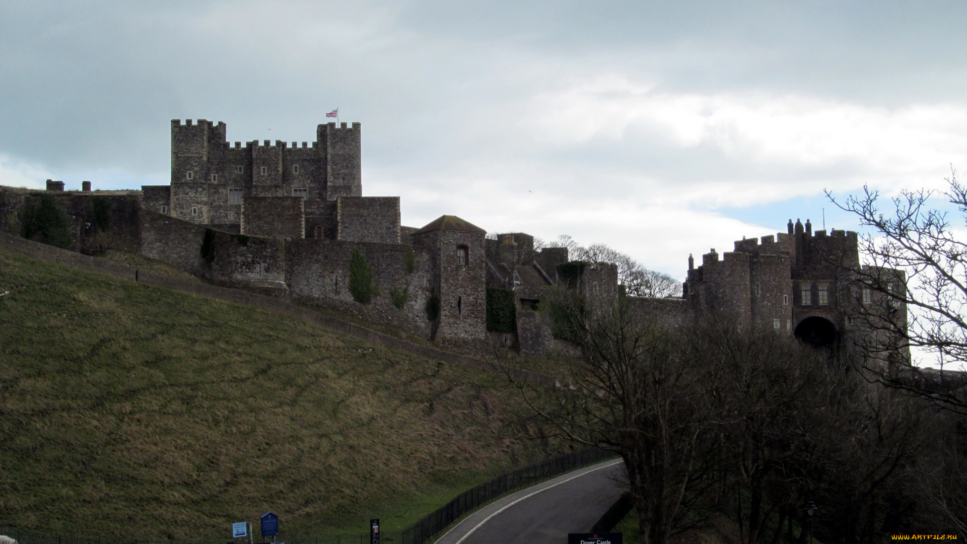 dover, castle, kent, города, замки, англии, dover, castle