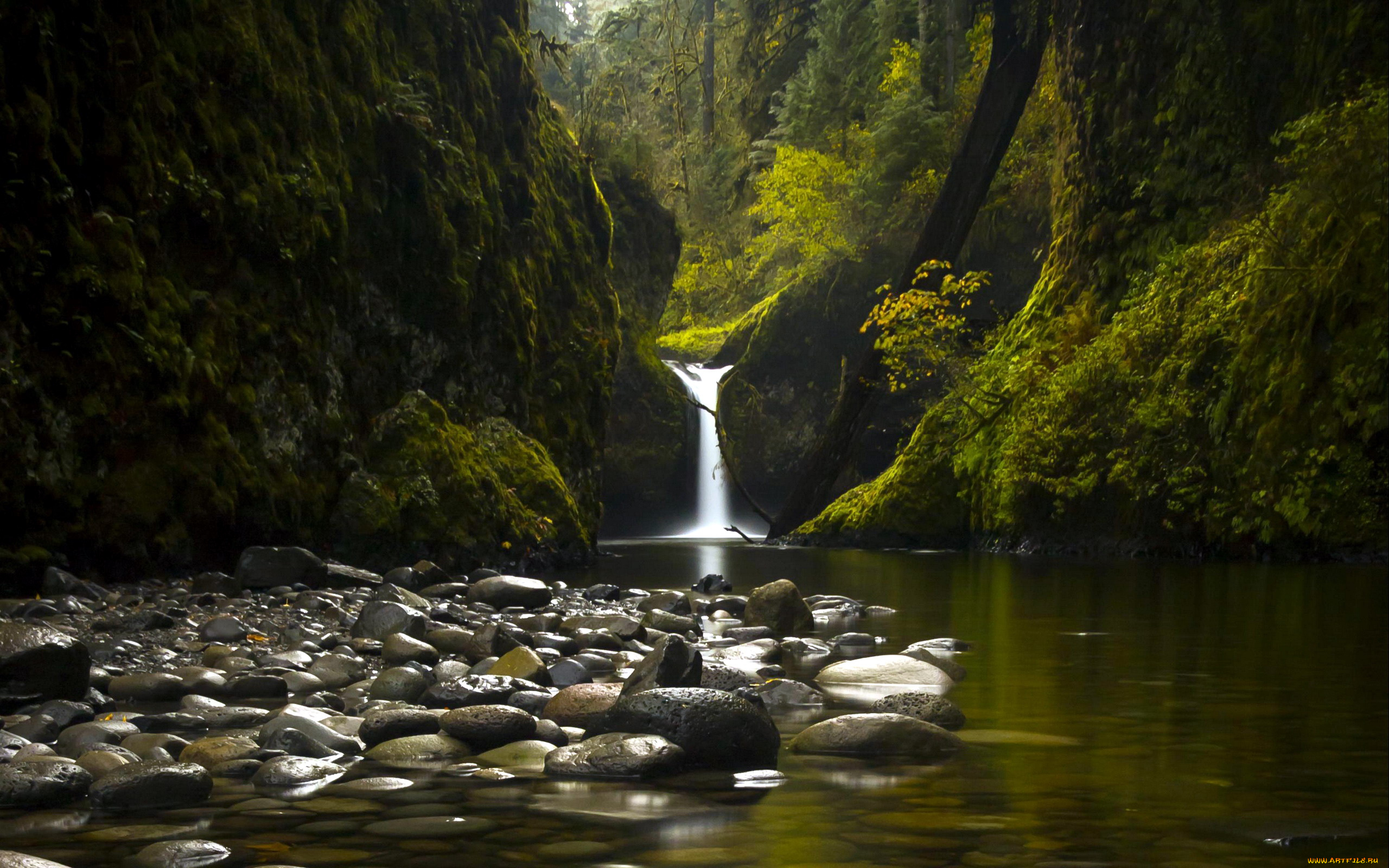 природа, водопады, поток, водопад, вода