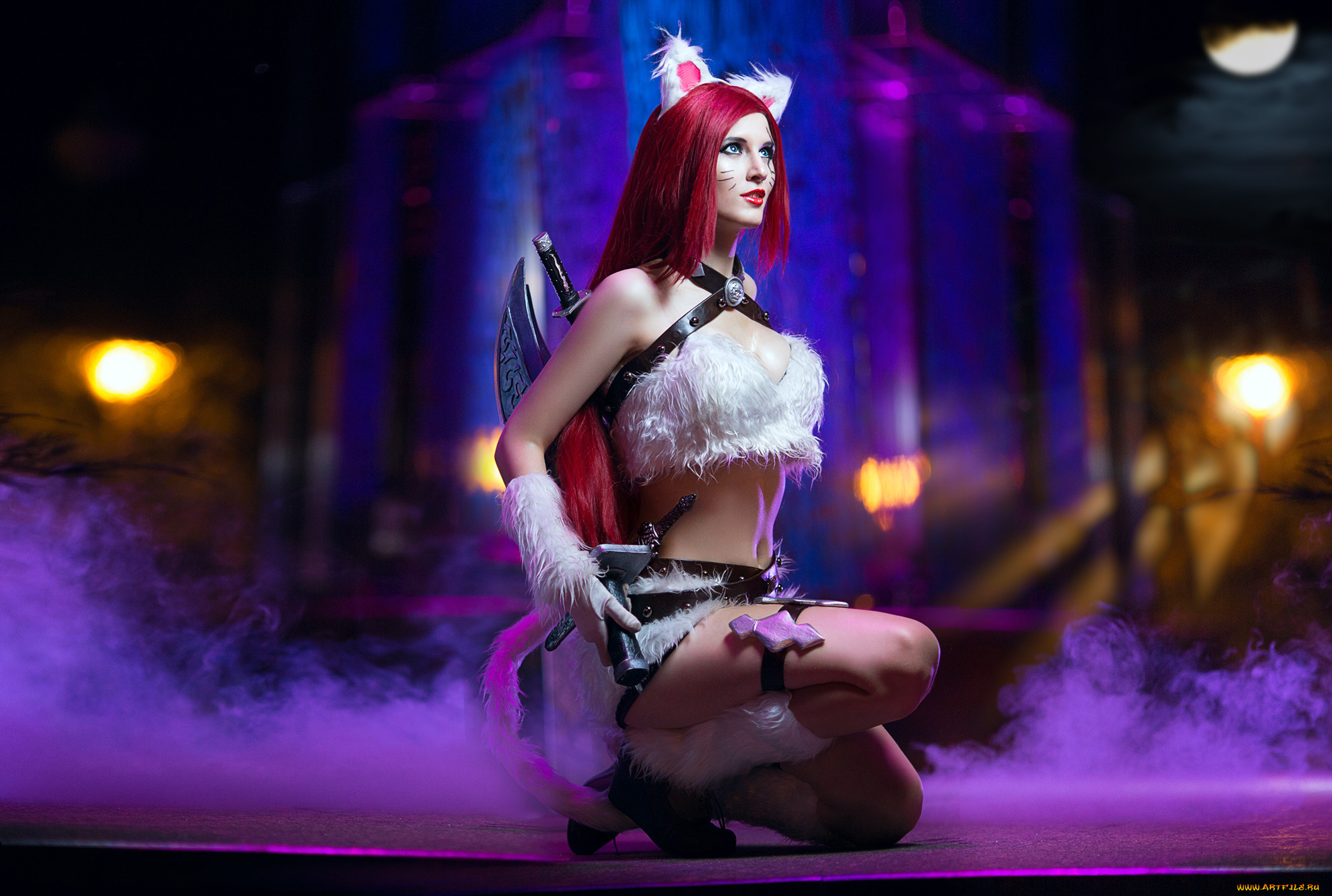 девушки, -, креатив, , косплей, девушка, фон, униформа, beata, vargas