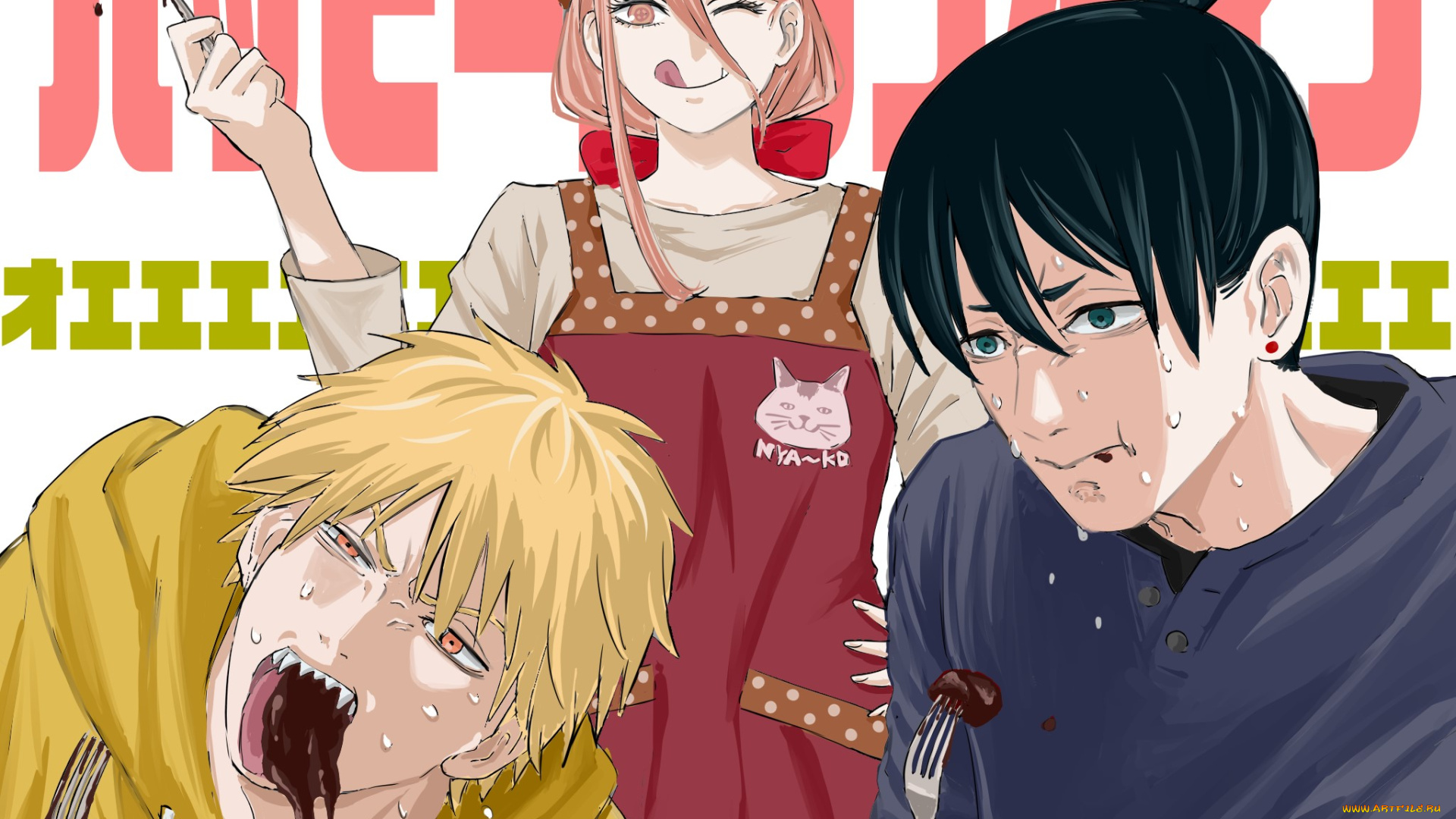 аниме, chainsaw, man, chainsaw, man