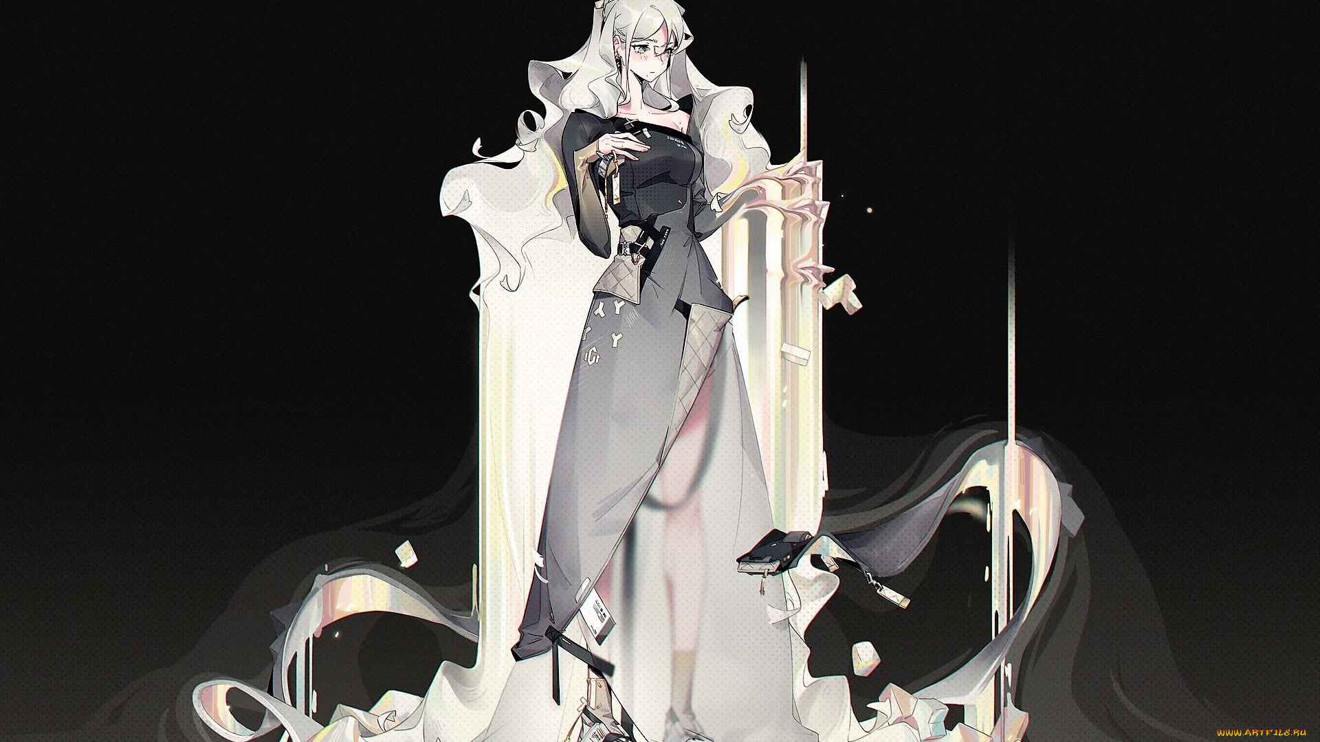 аниме, магия, , колдовство, , halloween, девушка, осколки