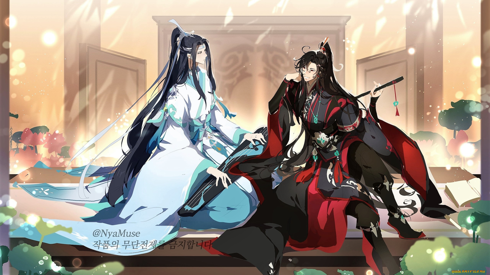 аниме, mo, dao, zu, shi, вэй, усянь, лань, ванцзы, гуцинь, флейта