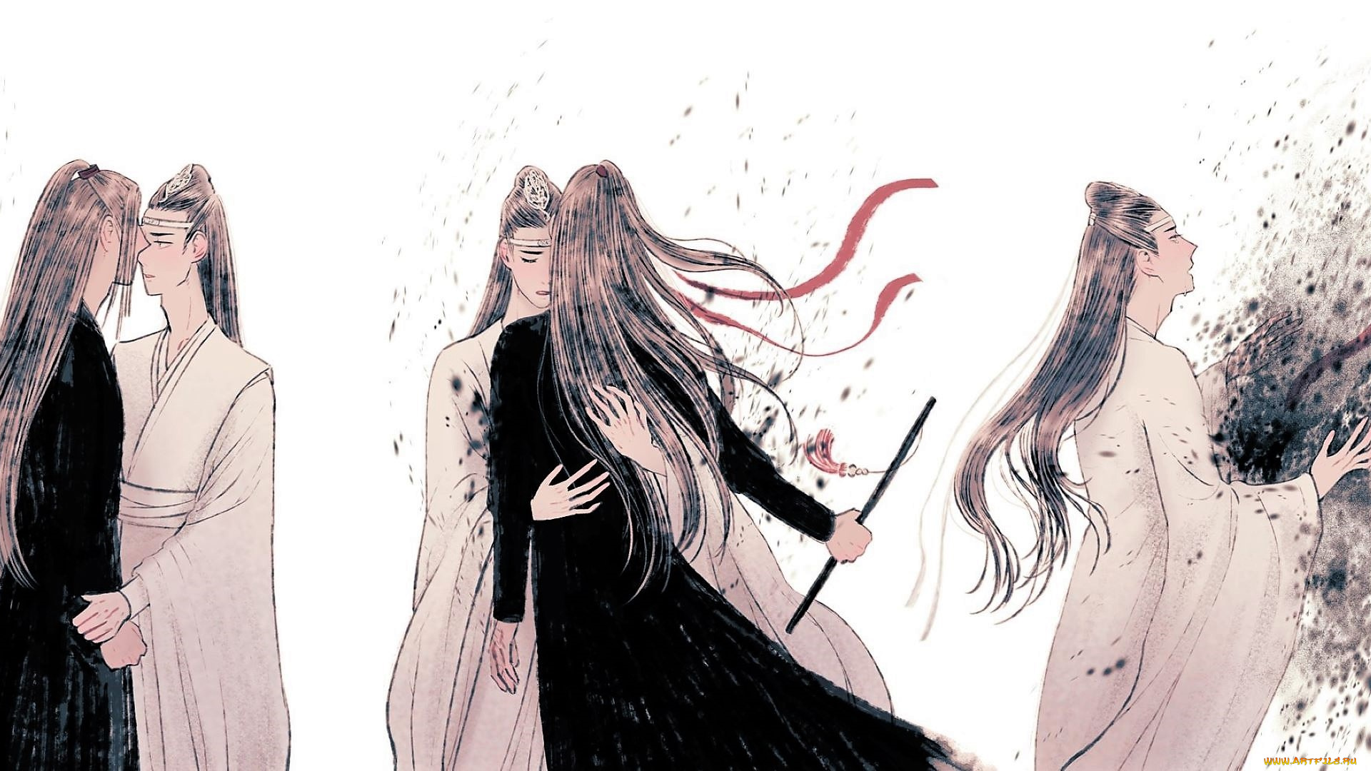 аниме, mo, dao, zu, shi, вэй, усянь, лань, ванцзы