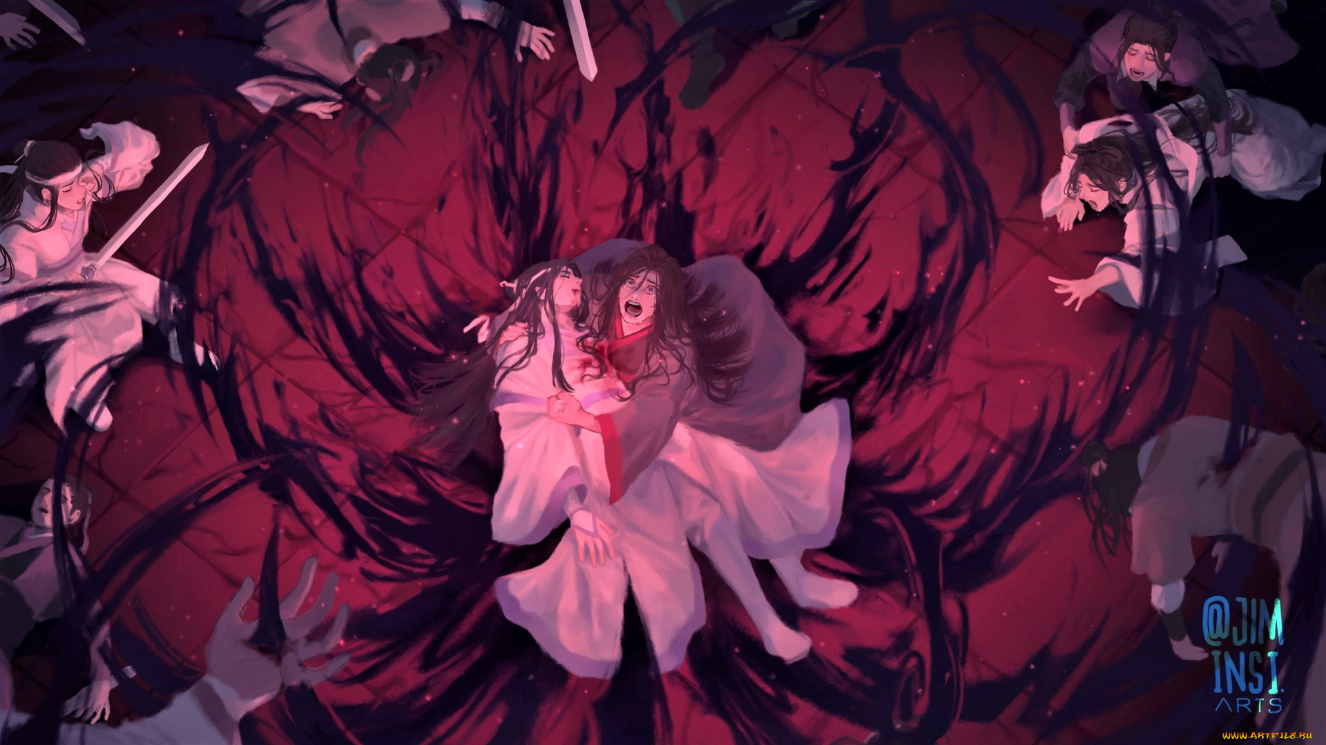 аниме, mo, dao, zu, shi, вэй, усянь, лань, ванцзы, крик, заклинатели