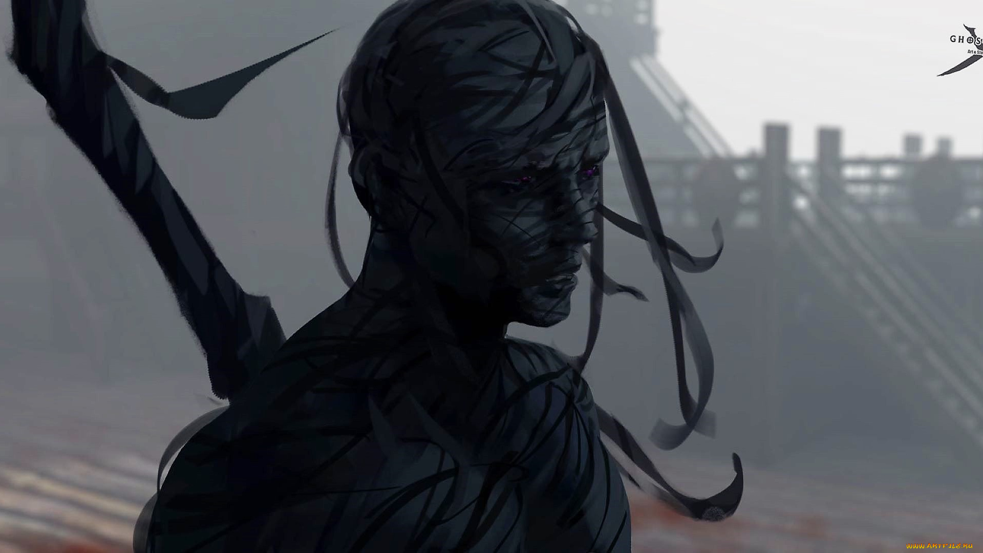 фэнтези, _ghost, blade, , , призрачный, клинок, мумия, клинок