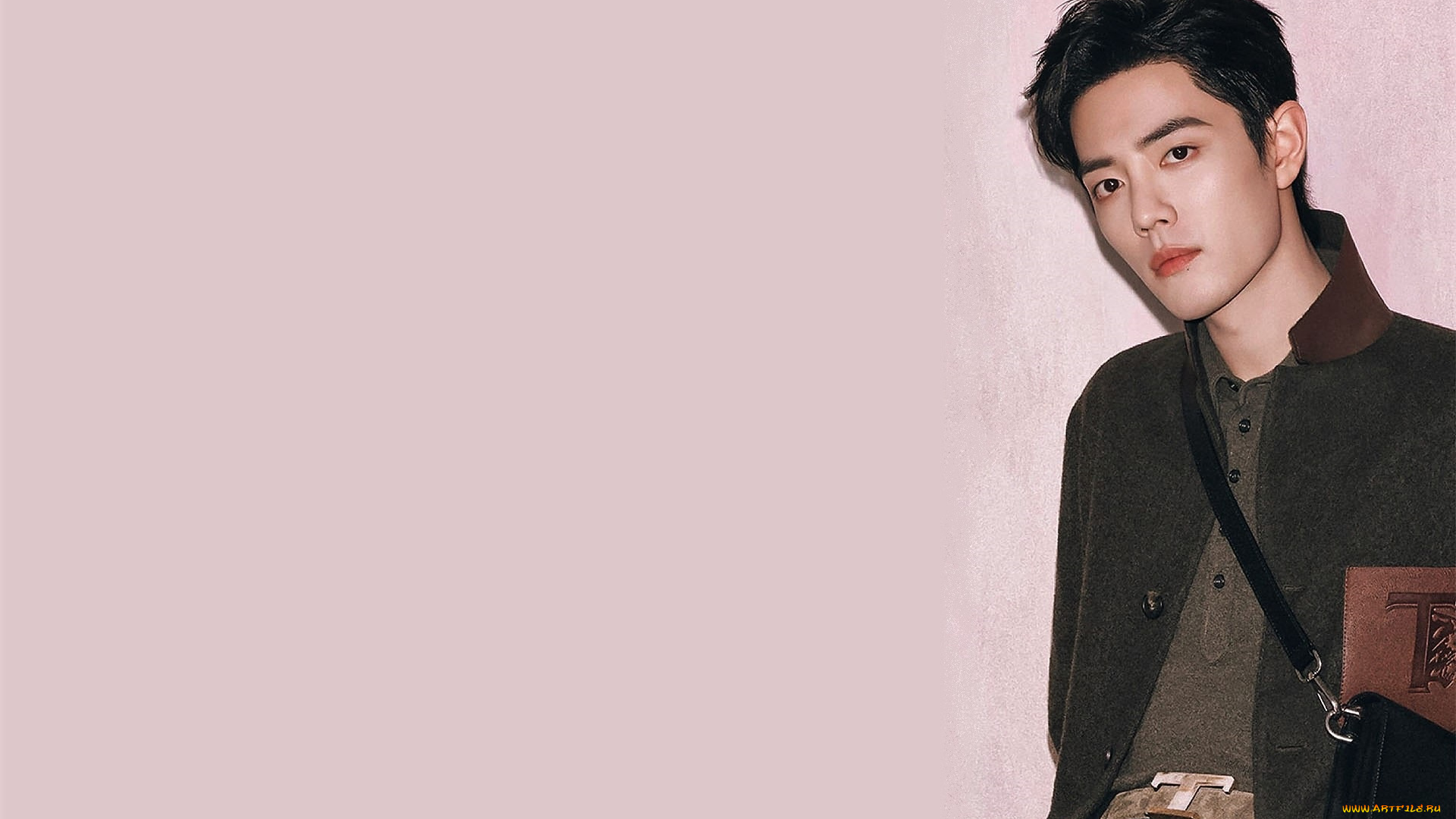 мужчины, xiao, zhan, актер, куртка, сумка